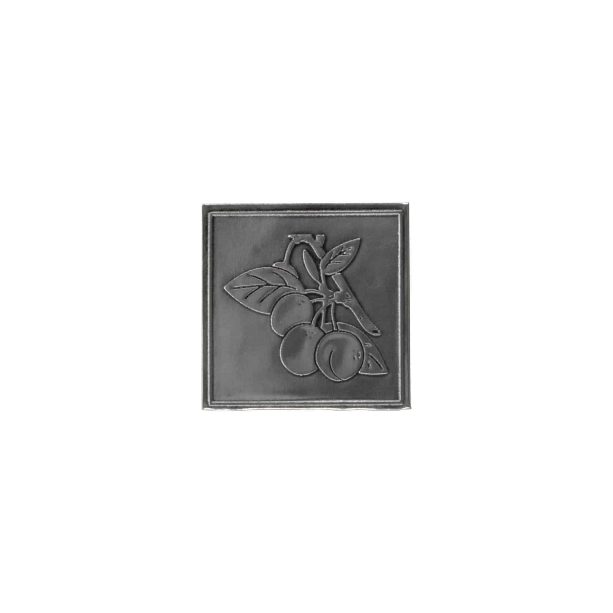 Cínový štítek 'Špendlík', čtvercový, kov, stříbrný