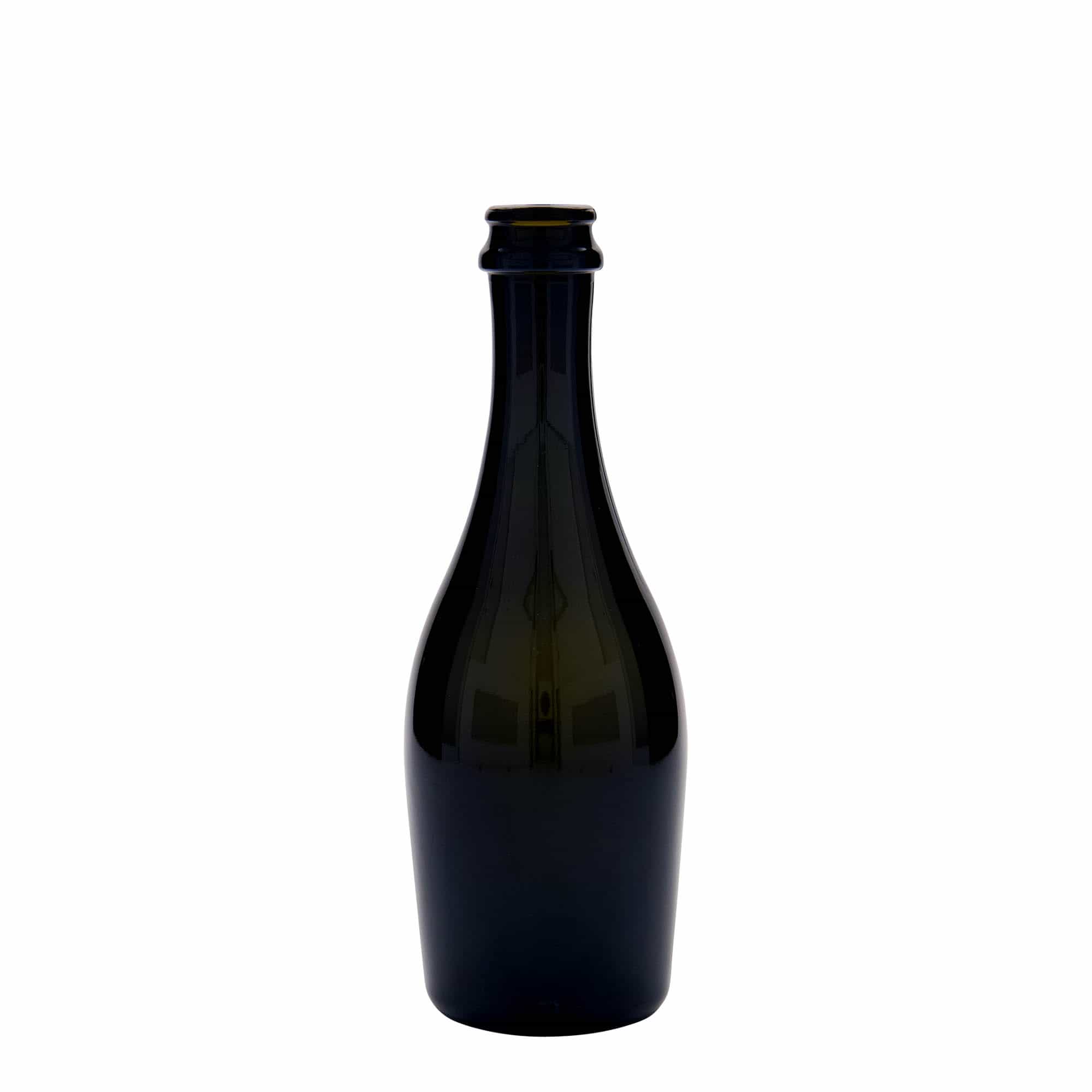 330 ml sektová láhev 'Carmen', sklo, antik zelená, hrdlo: korunkový uzávěr