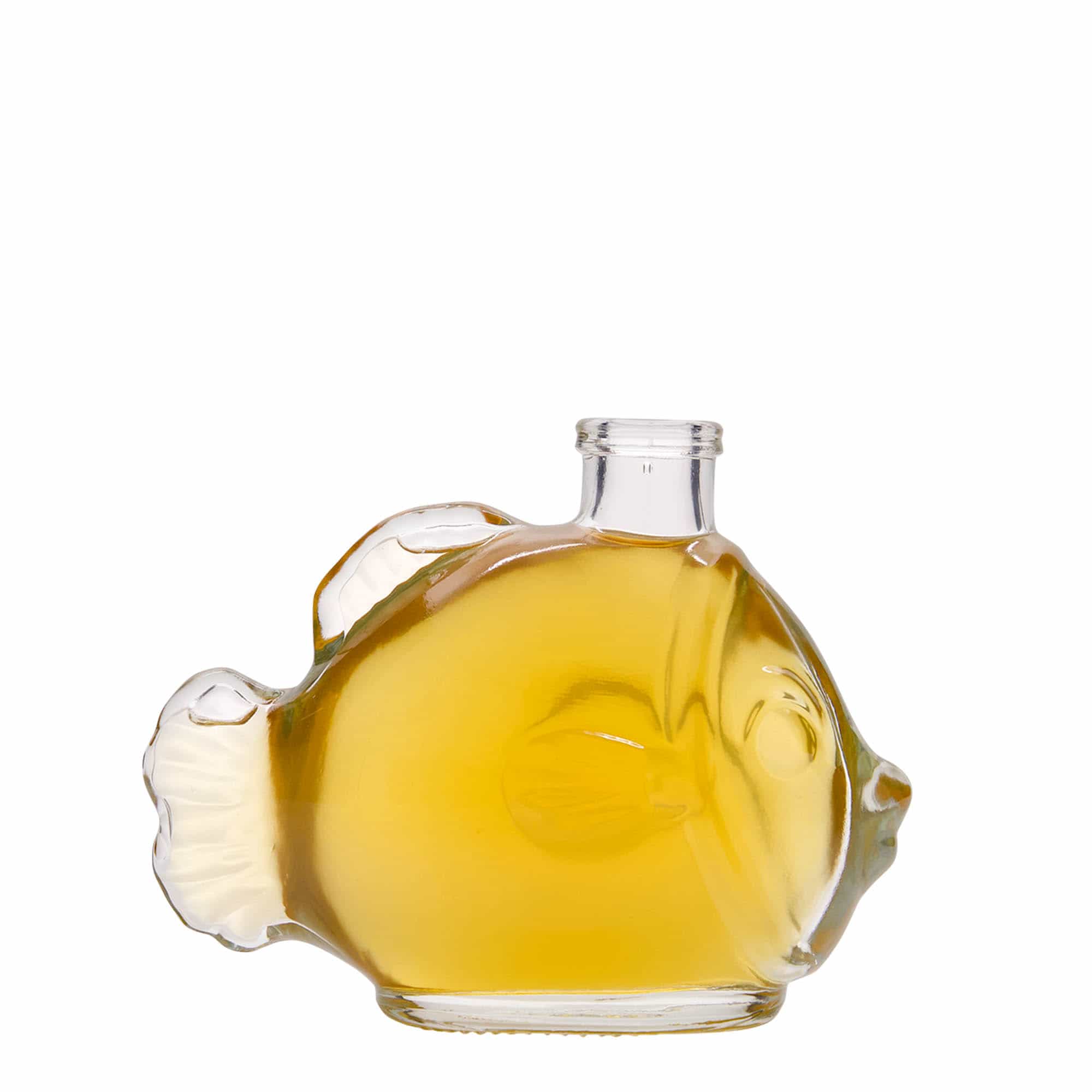 Skleněná lahev 200 ml 'Ryba', uzávěr: korek