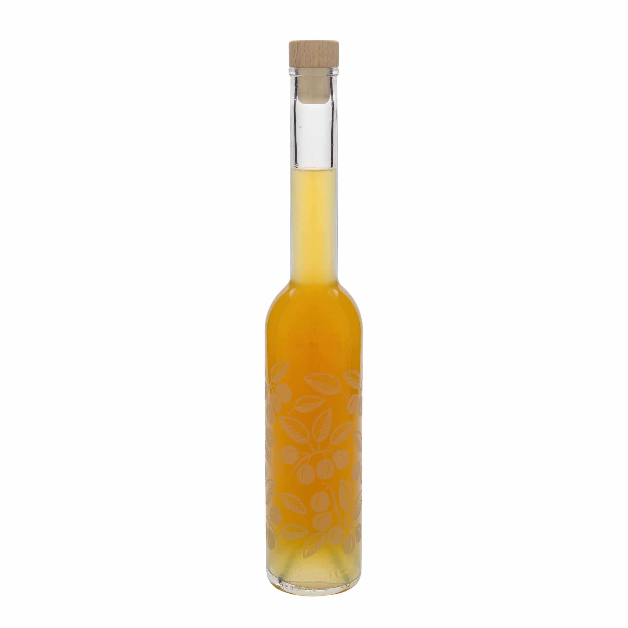 350 ml skleněná láhev 'Opera', motiv: mirabelky, hrdlo: korek
