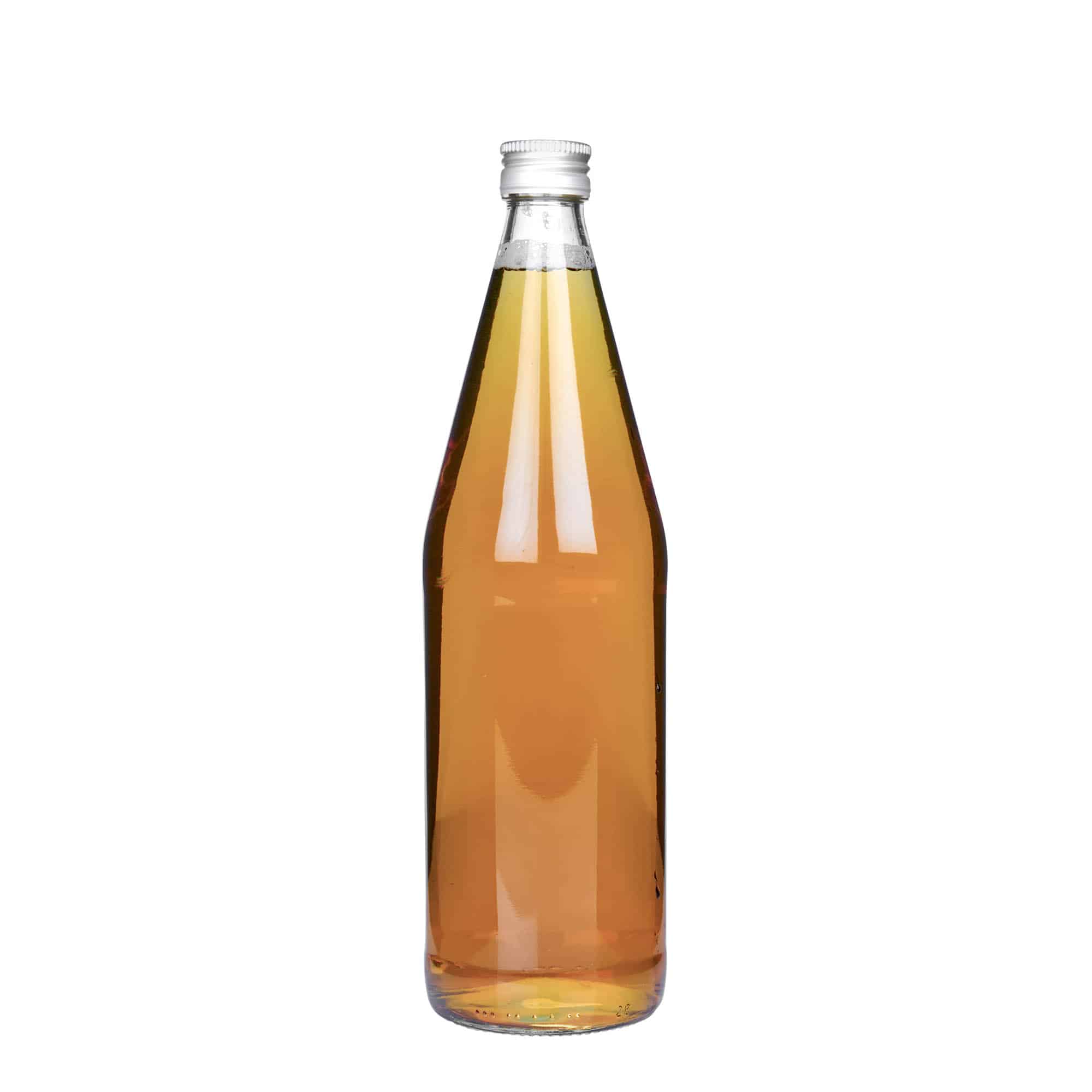 750 ml univerzální láhev tvaru mrkve, sklo, hrdlo: PP 28