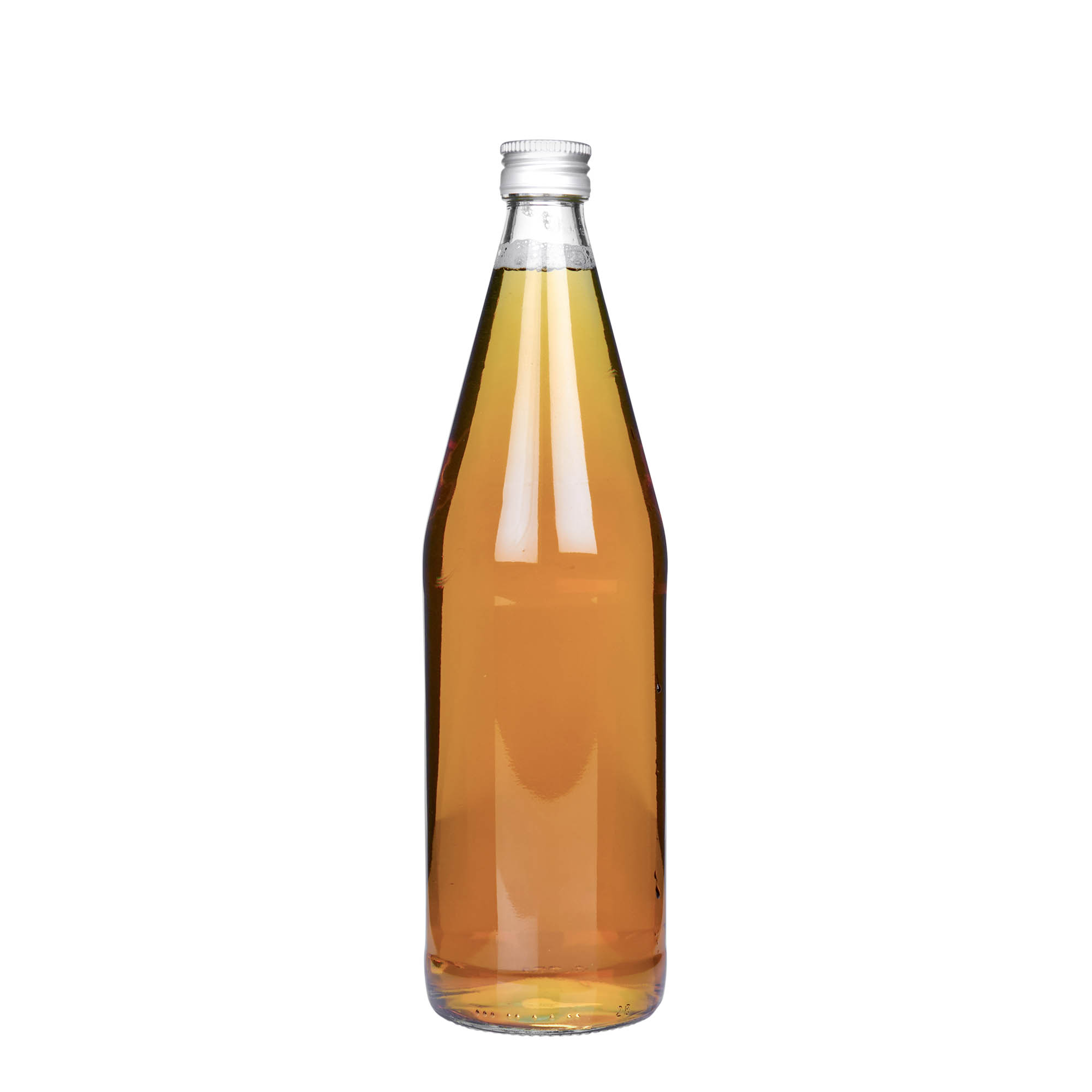 750 ml univerzální láhev tvaru mrkve, sklo, hrdlo: PP 28