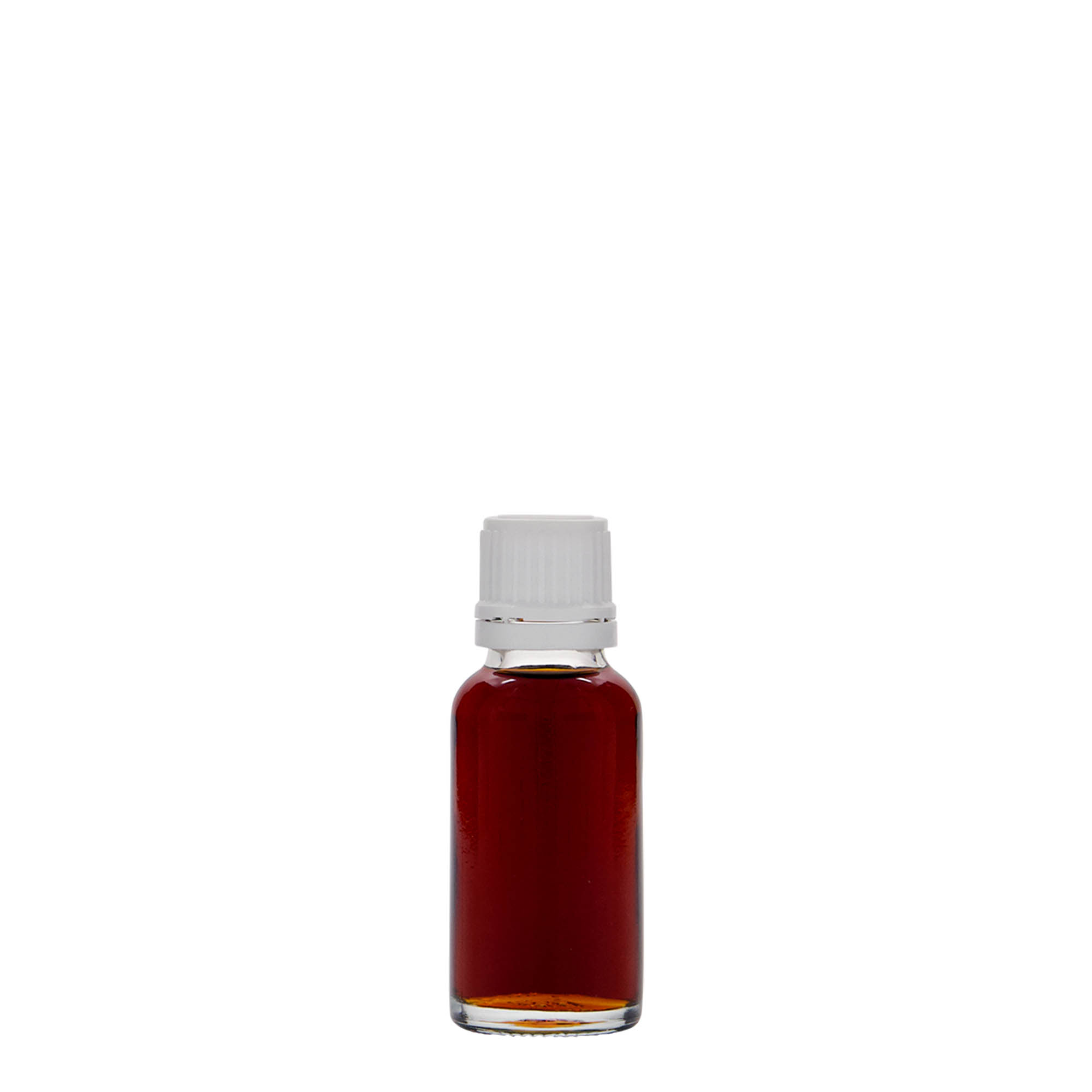 20 ml lékárenská lahvička, sklo, hrdlo: DIN 18
