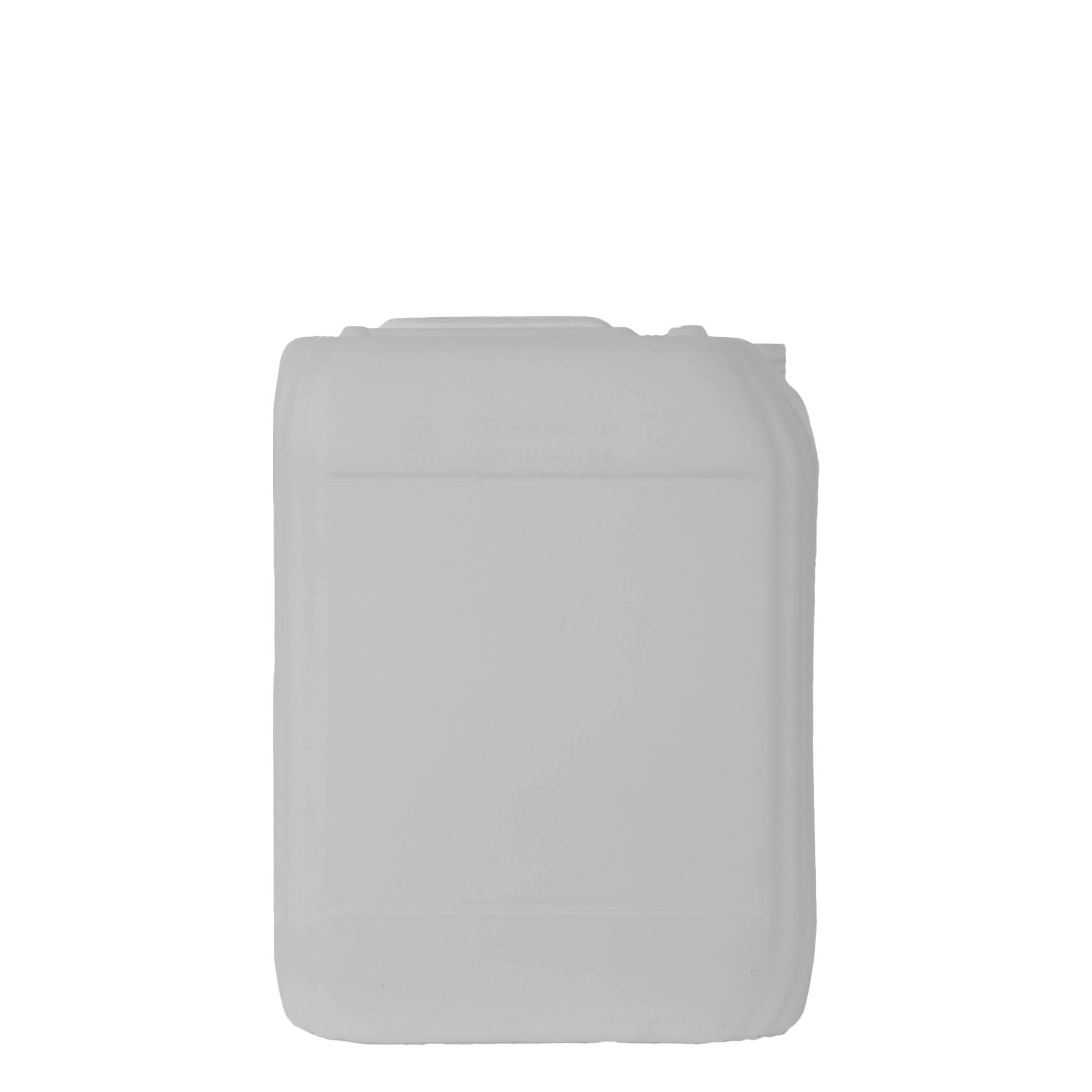 Kanystr 20 l, hranatý, plast HDPE, přírodní, uzávěr: ND 60 Kanystr 20 l, hranatý, plast HDPE, přírodní, uzávěr: ND 60