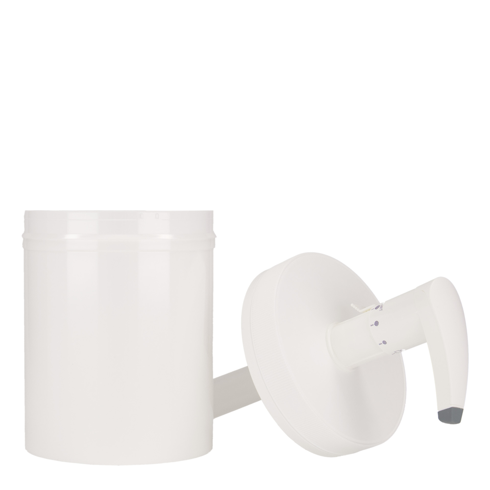 Dávkovací lahev 1240 ml 'Securibox', plast PP, bílý, uzávěr: šroubovací uzávěr