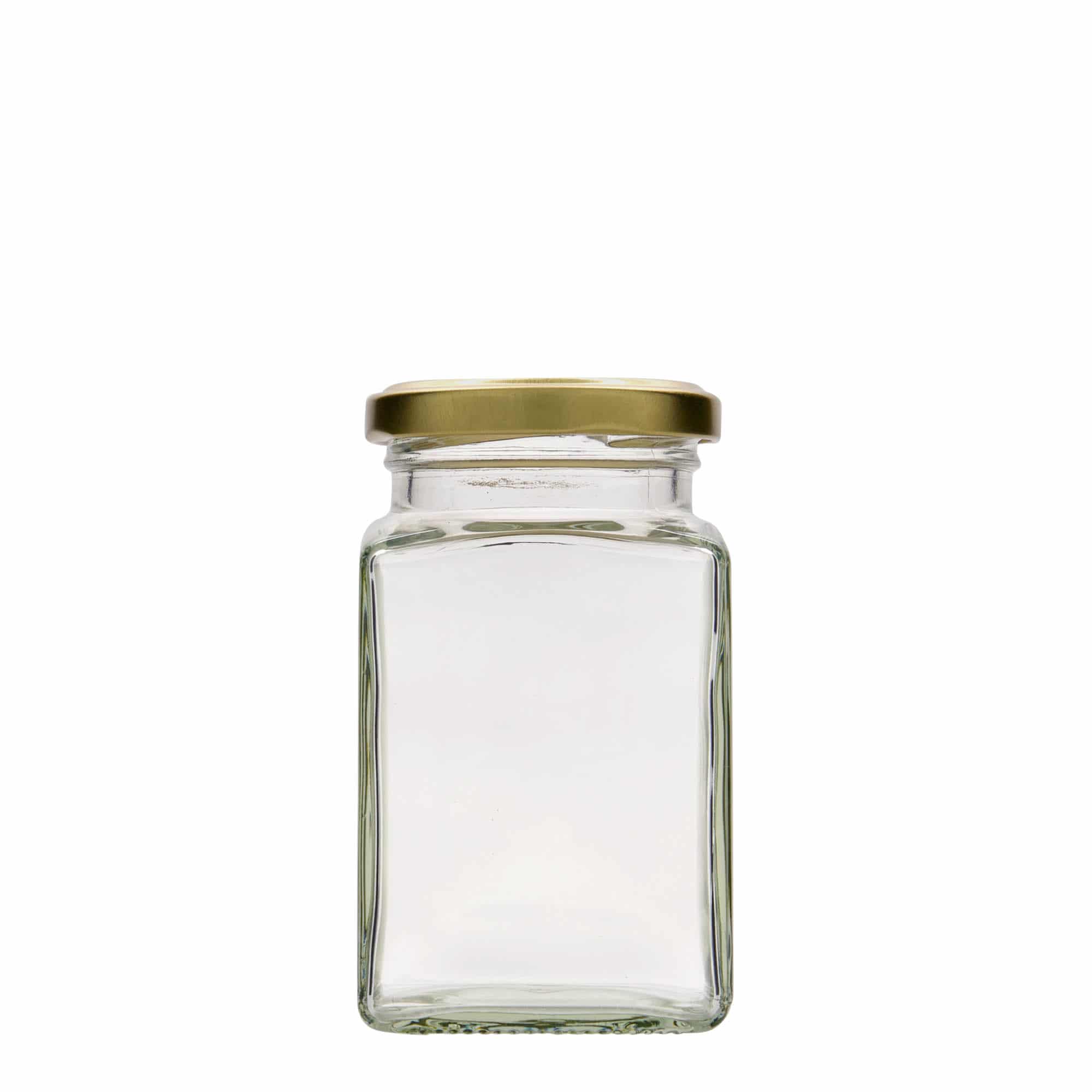 Čtyřúhelníková sklenice 260 ml, uzávěr: Twist Off (TO 58)