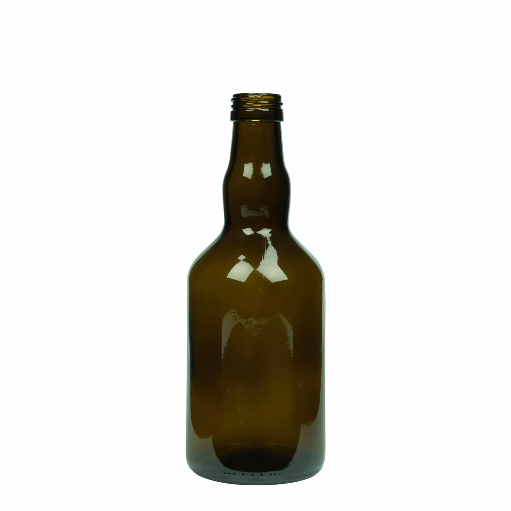 500 ml skleněná láhev 'Olona', antikzelená, hrdlo: PP 31,5