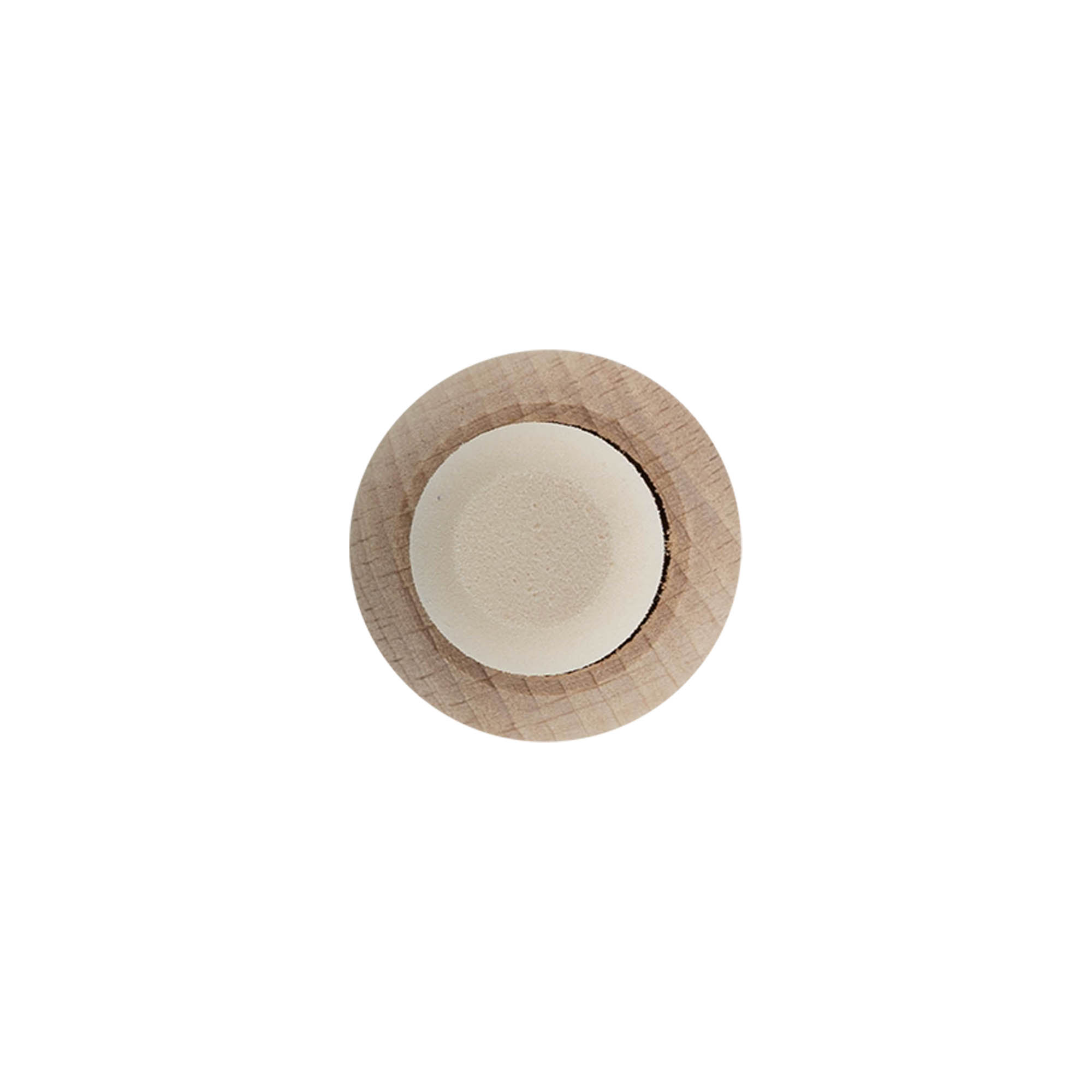 Rukojeťový zátka 19 mm „Koule“, dřevo/plast, pro hrdlo: korek