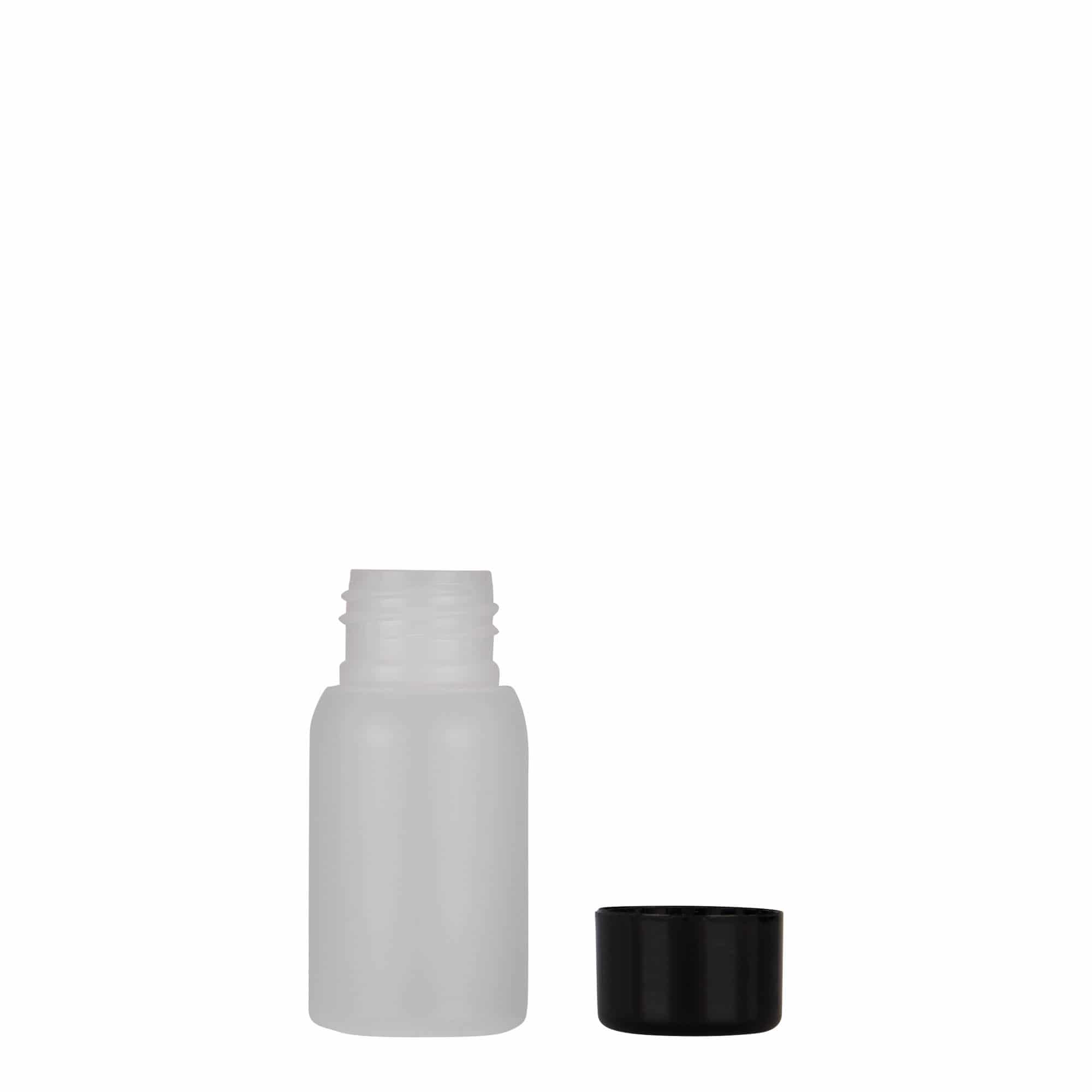 30 ml plastová lahvička „Tuffy“, HDPE, přírodní, hrdlo: 24/410