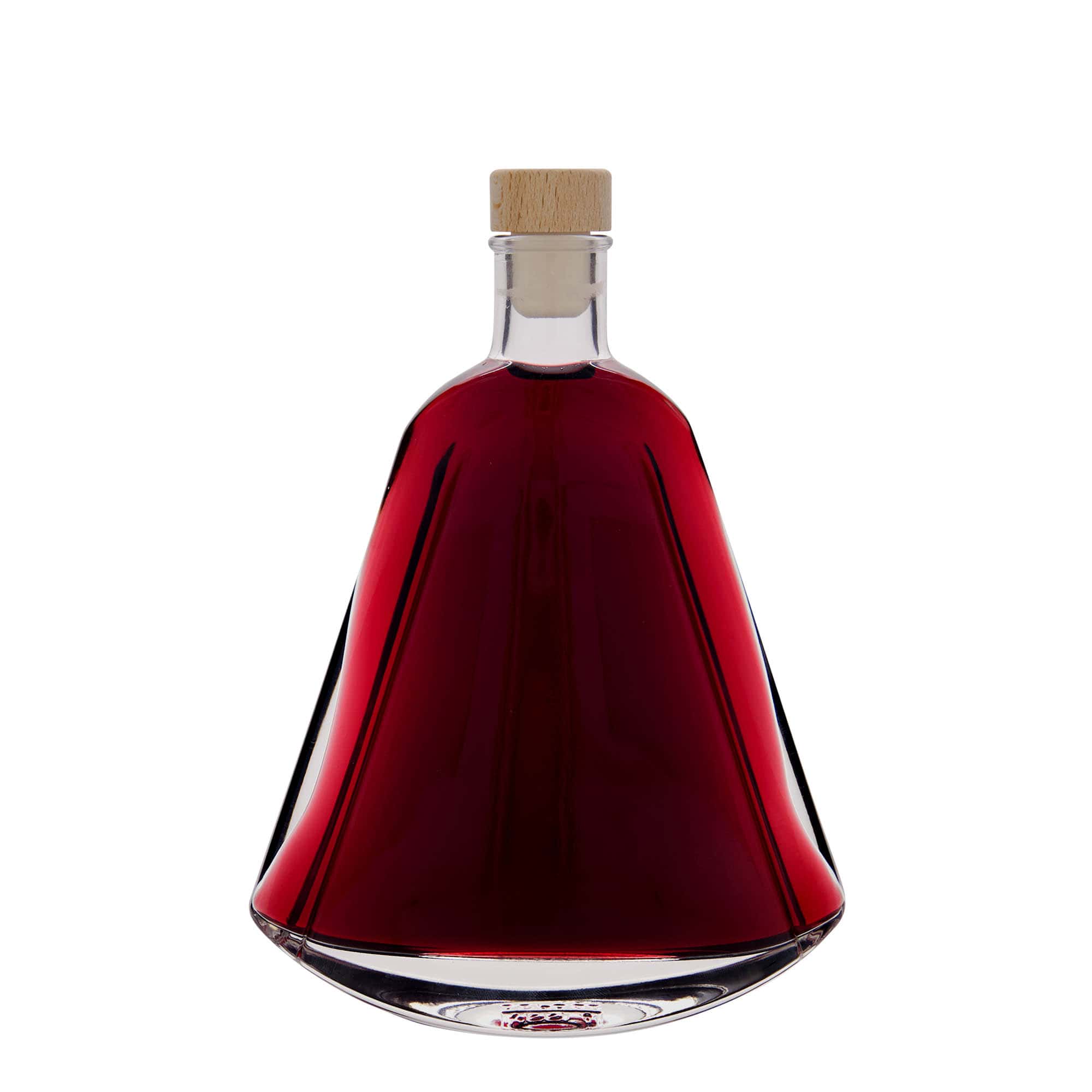 Skleněná lahev 350 ml 'Maurizio', oválná, uzávěr: korek