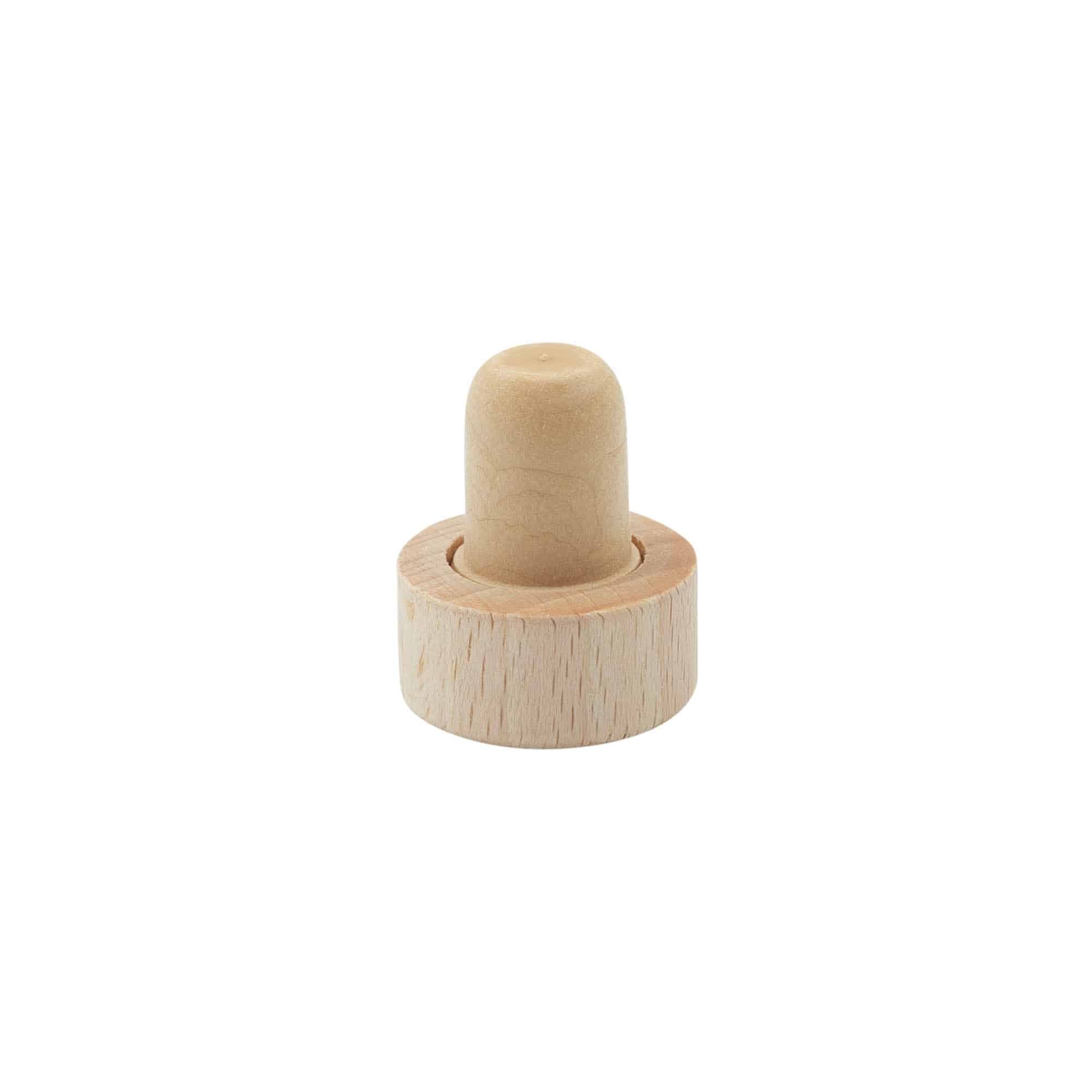 Korek s úchytem 16 mm, plast-dřevo, barevný, pro uzávěr: korek Korek s úchytem 16 mm, plast-dřevo, barevný, pro uzávěr: korek