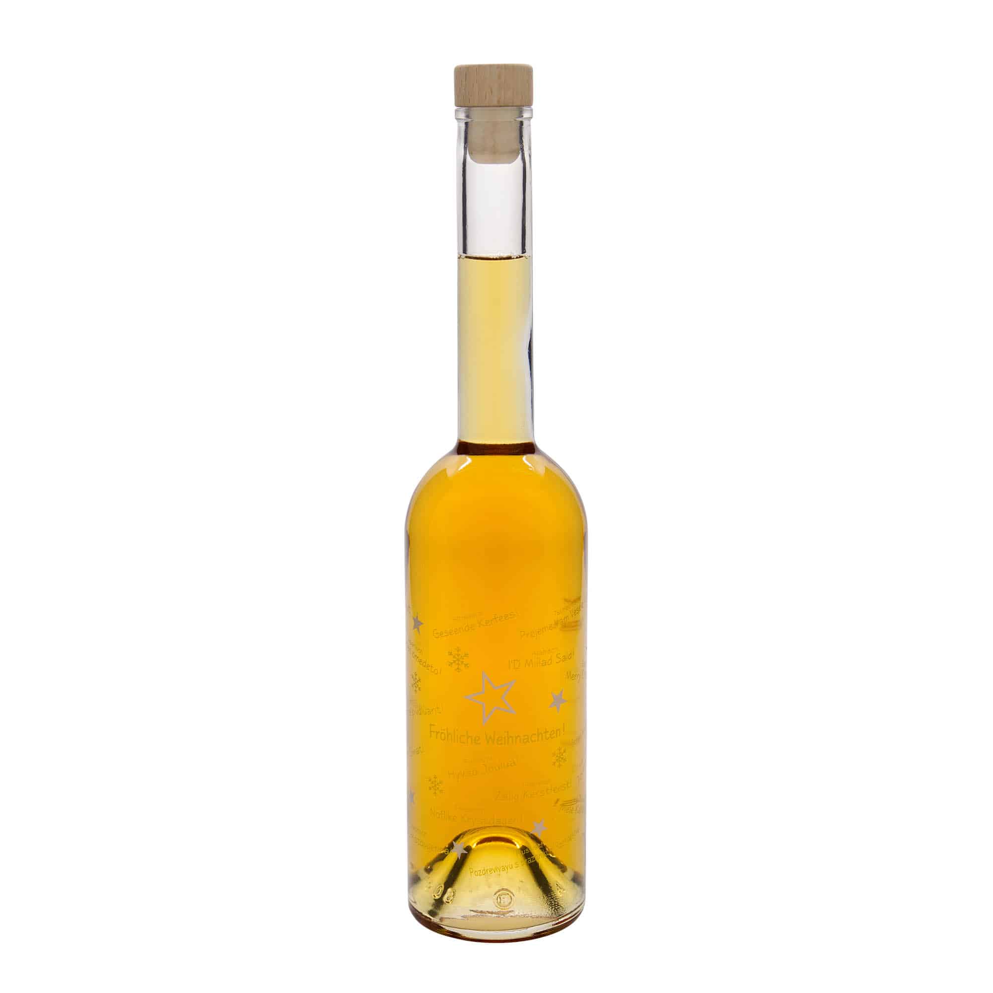 Skleněná lahev 500 ml 'Opera', motiv: Vánoce ve světě, uzávěr: korek