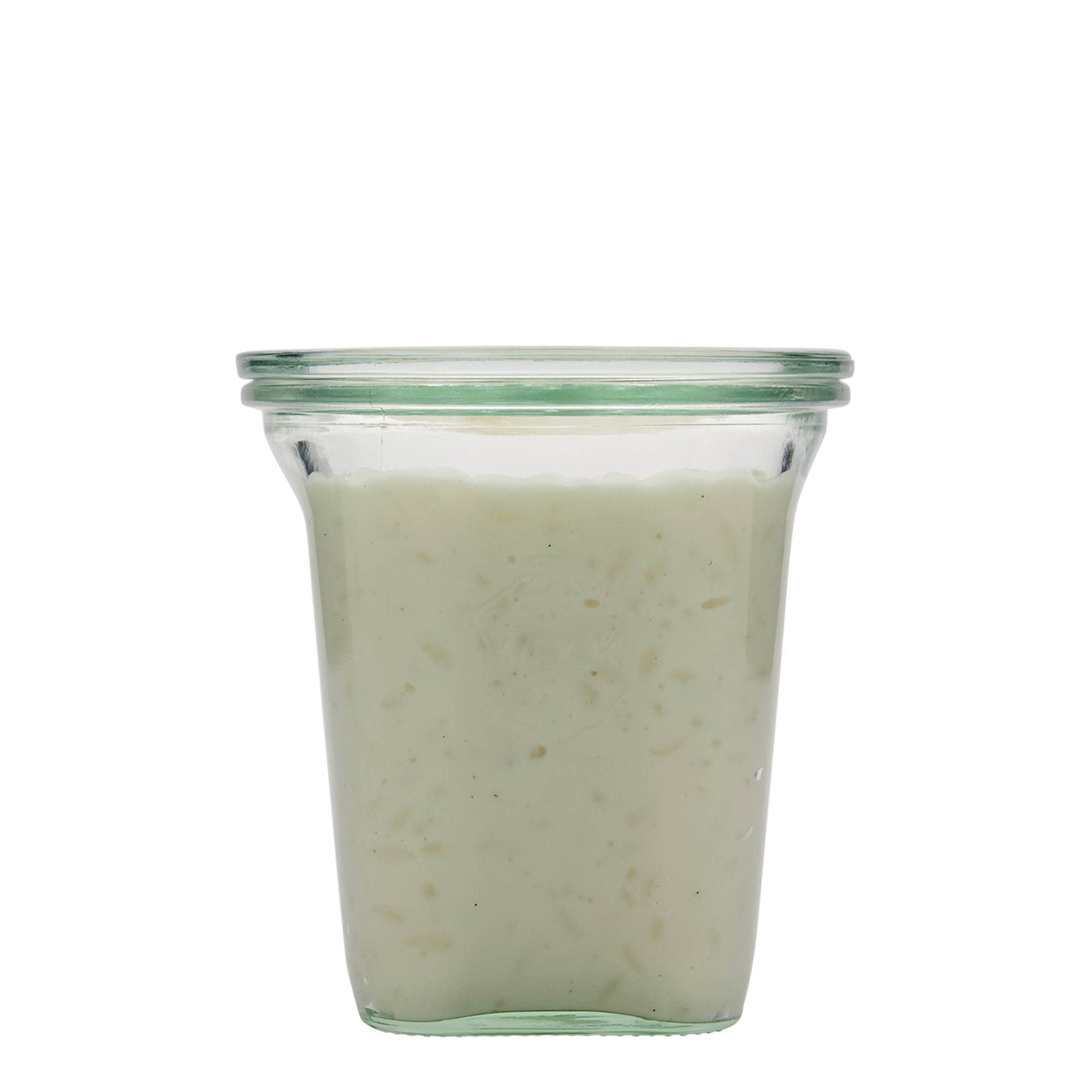 545 ml WECK Quadroglas, čtvercové, hrdlo: kulatý okraj