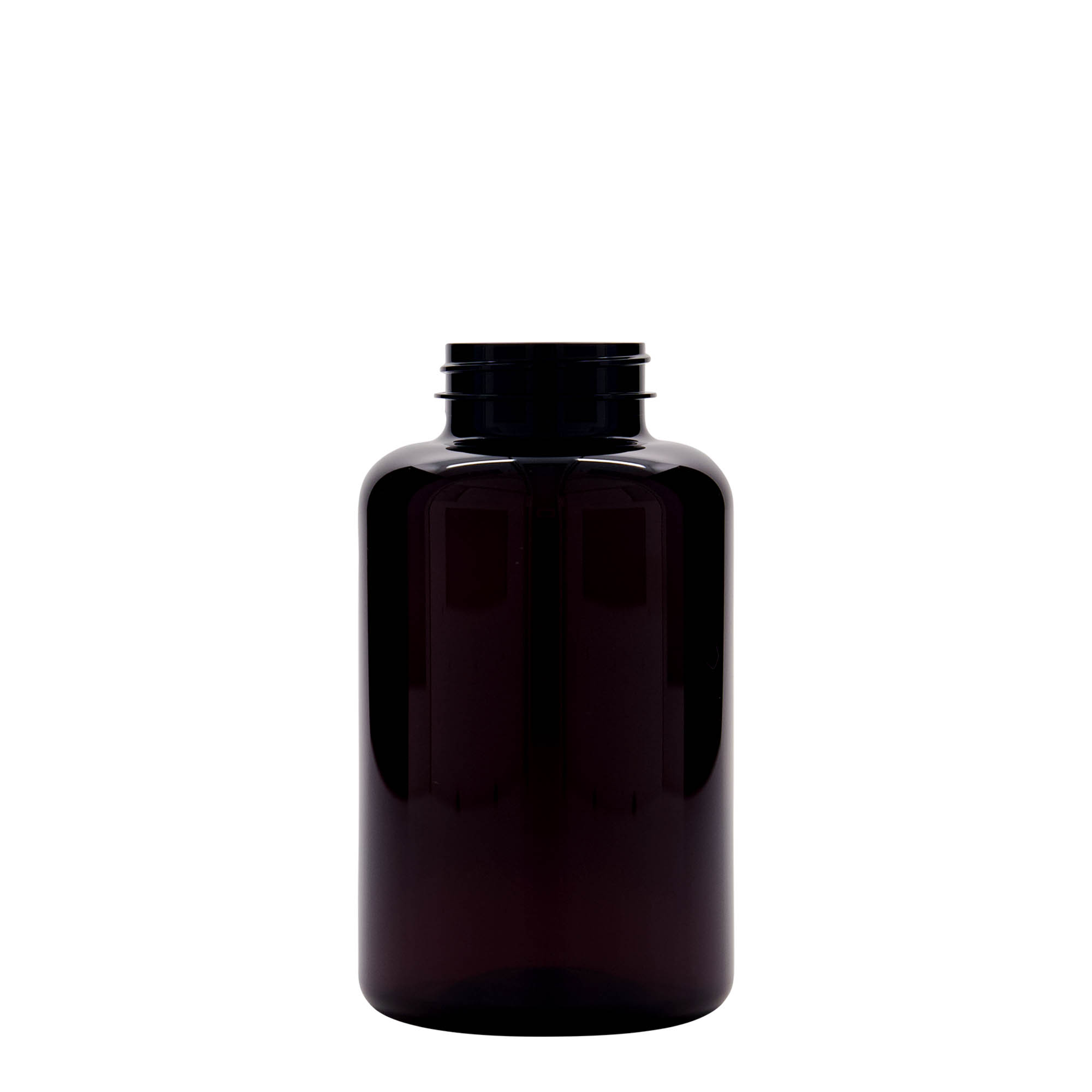 500 ml PET láhev, plast, hnědá, hrdlo: 45/400