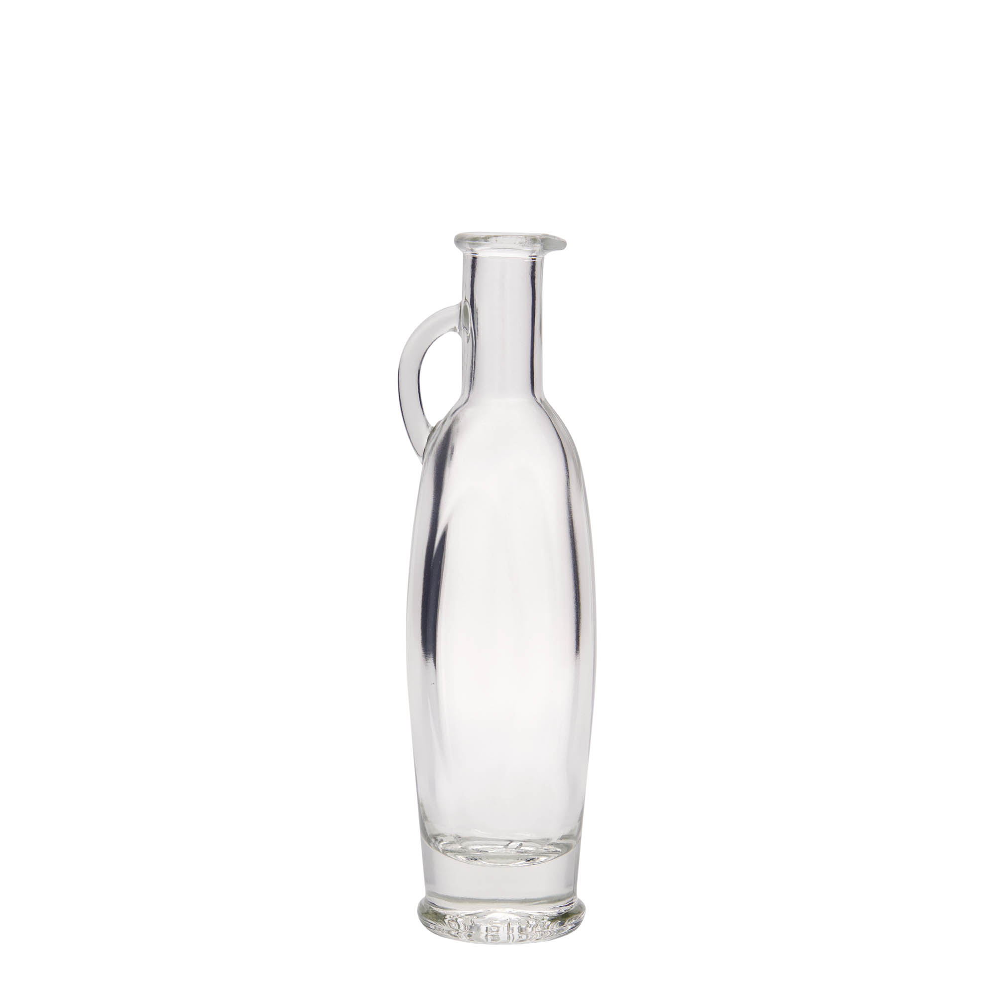 100ml skleněná lahvička 'Eleganta', oválná, hrdlo: korek