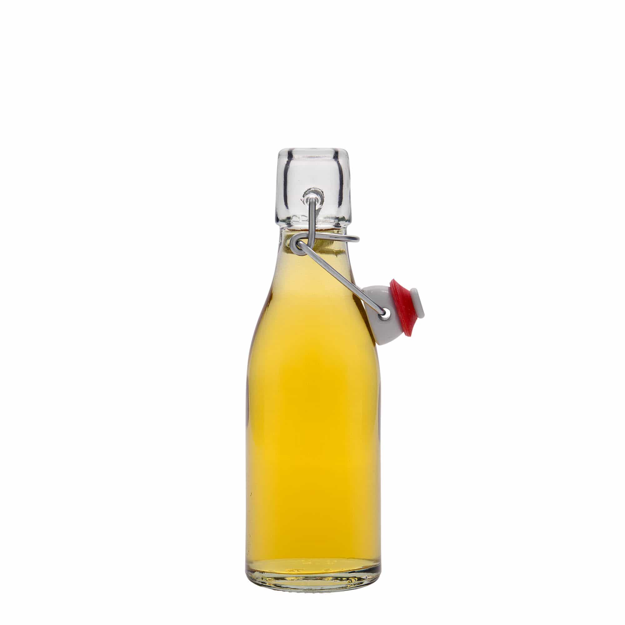 200 ml skleněná láhev „Paul“, hrdlo: spona na uzavření