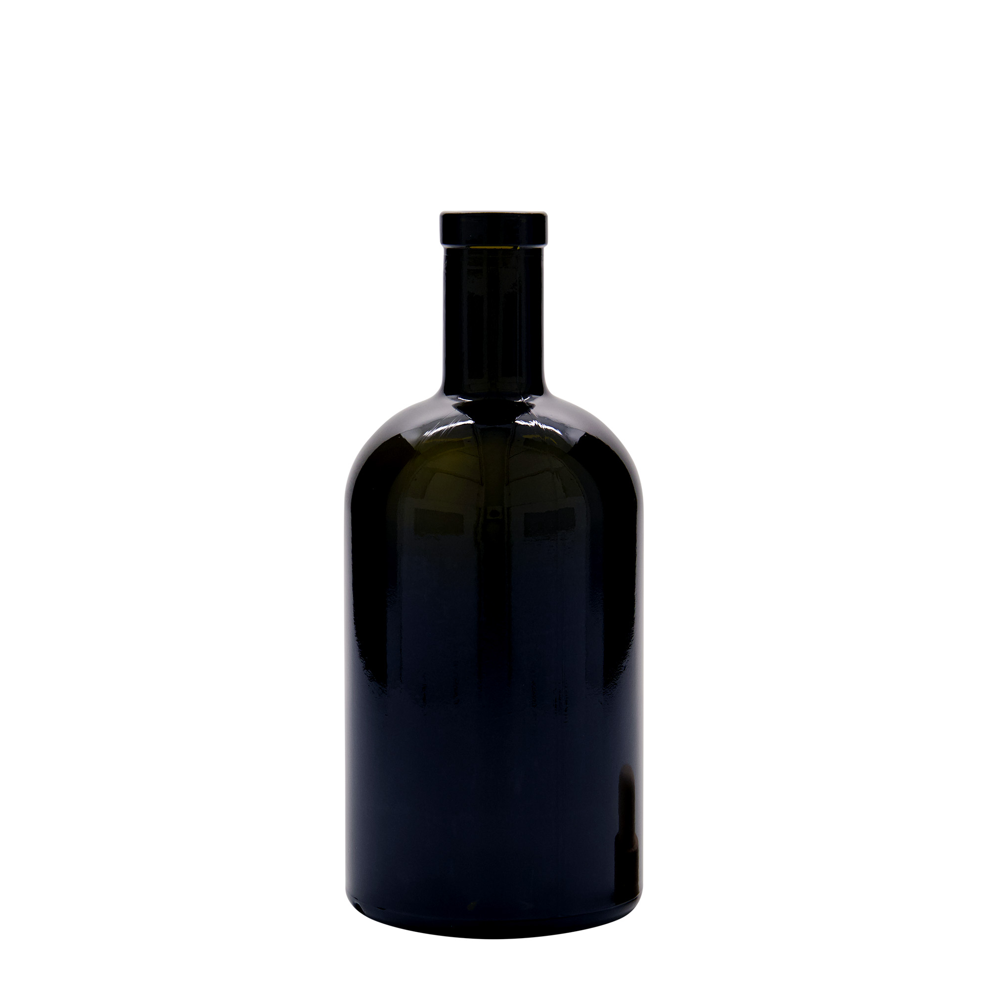 500 ml skleněná láhev 'Farmacia', antik zelená, hrdlo: korek