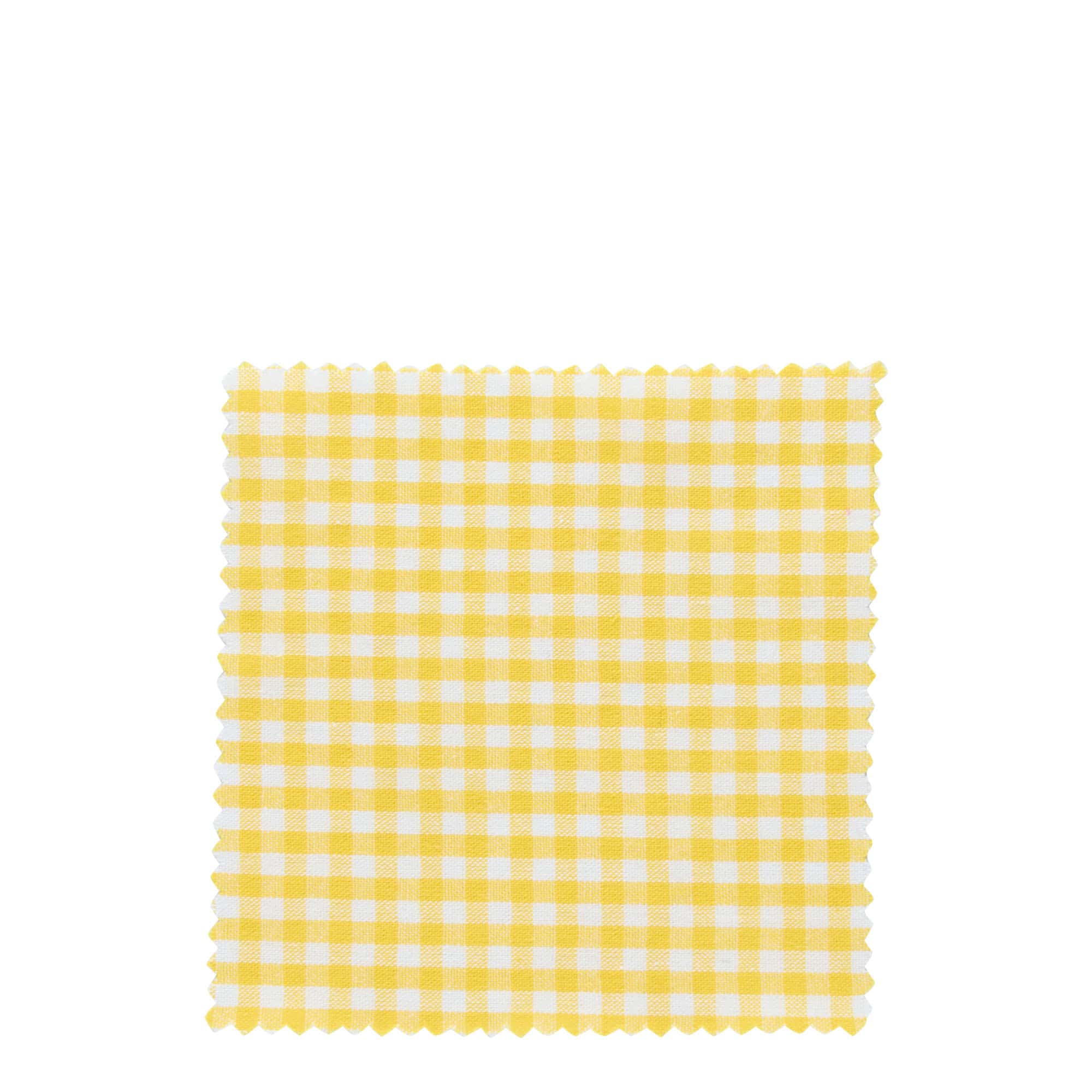 Látkový ubrousek károvaný 12x12, čtvercový, textil, žlutý, uzávěr: TO38-TO53