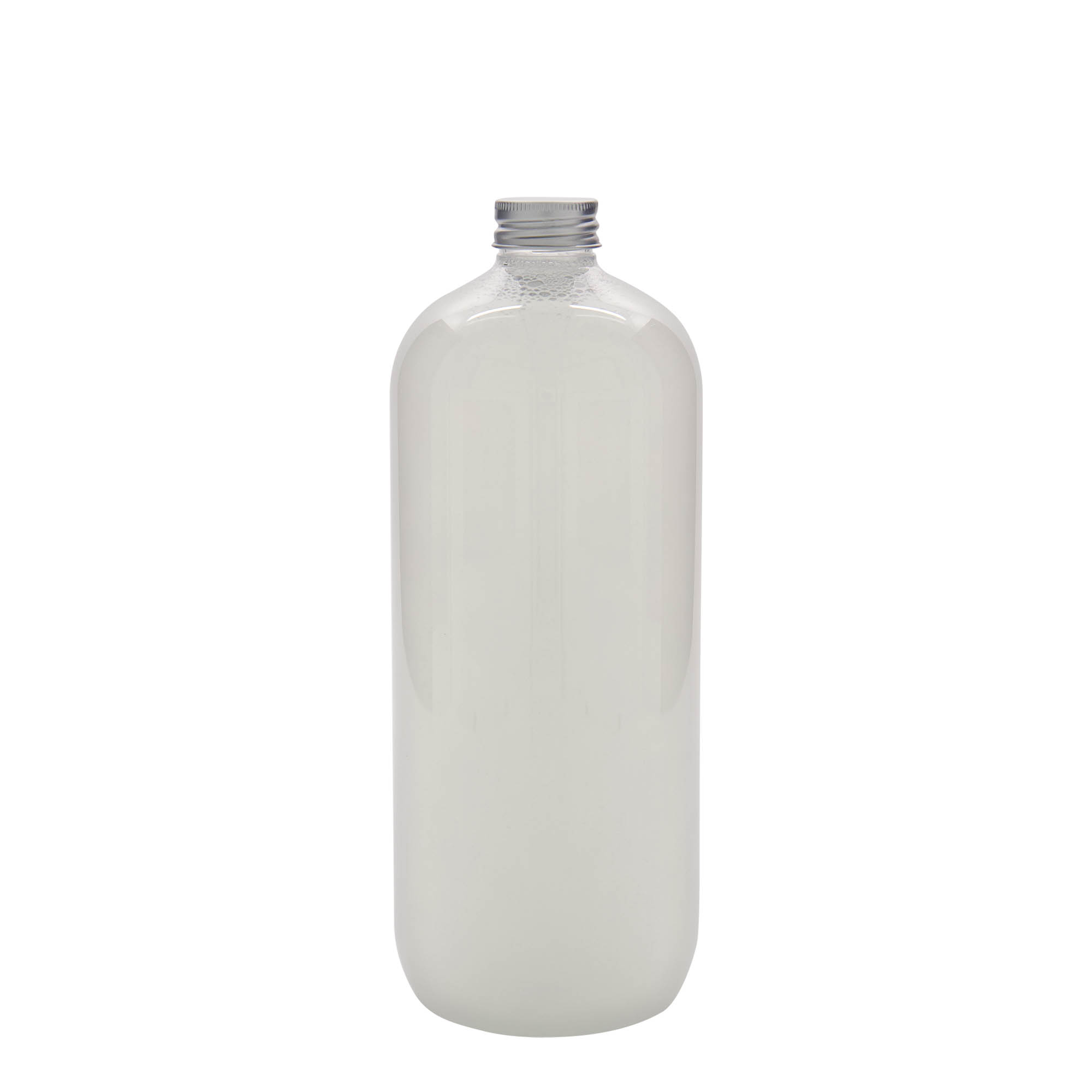 1.000 ml PET láhev „Boston“, plast, hrdlo: 28/410