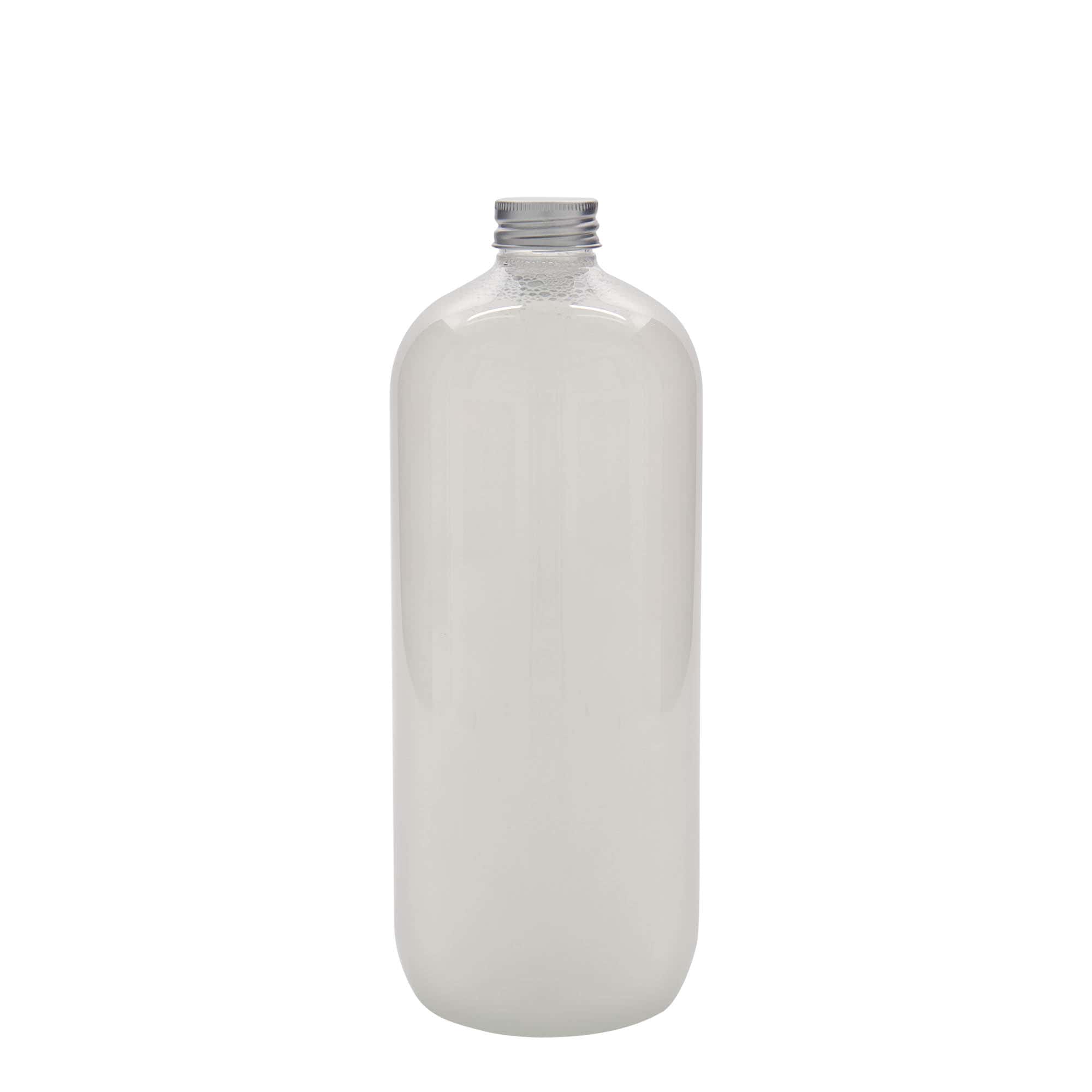 1.000 ml PET láhev „Boston“, plast, hrdlo: 28/410