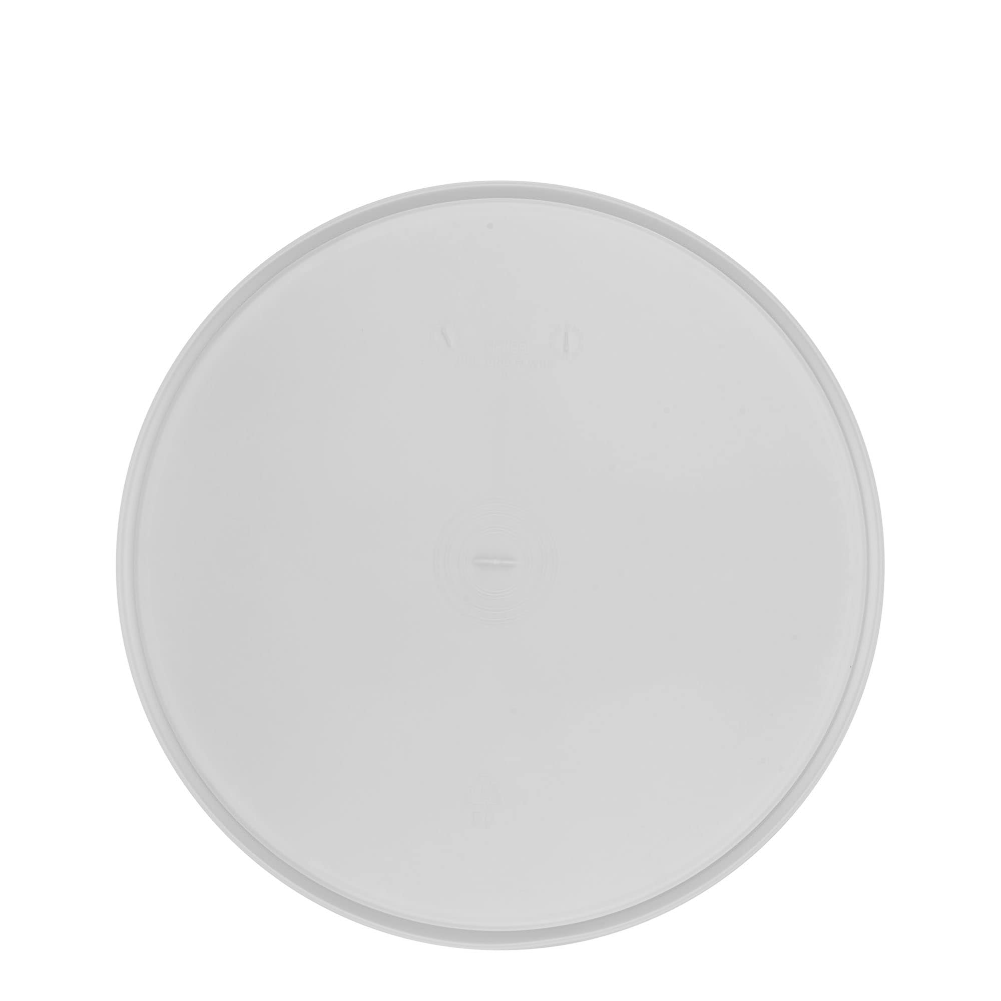 Víko na kyblík 20 l, plast PP, bílý