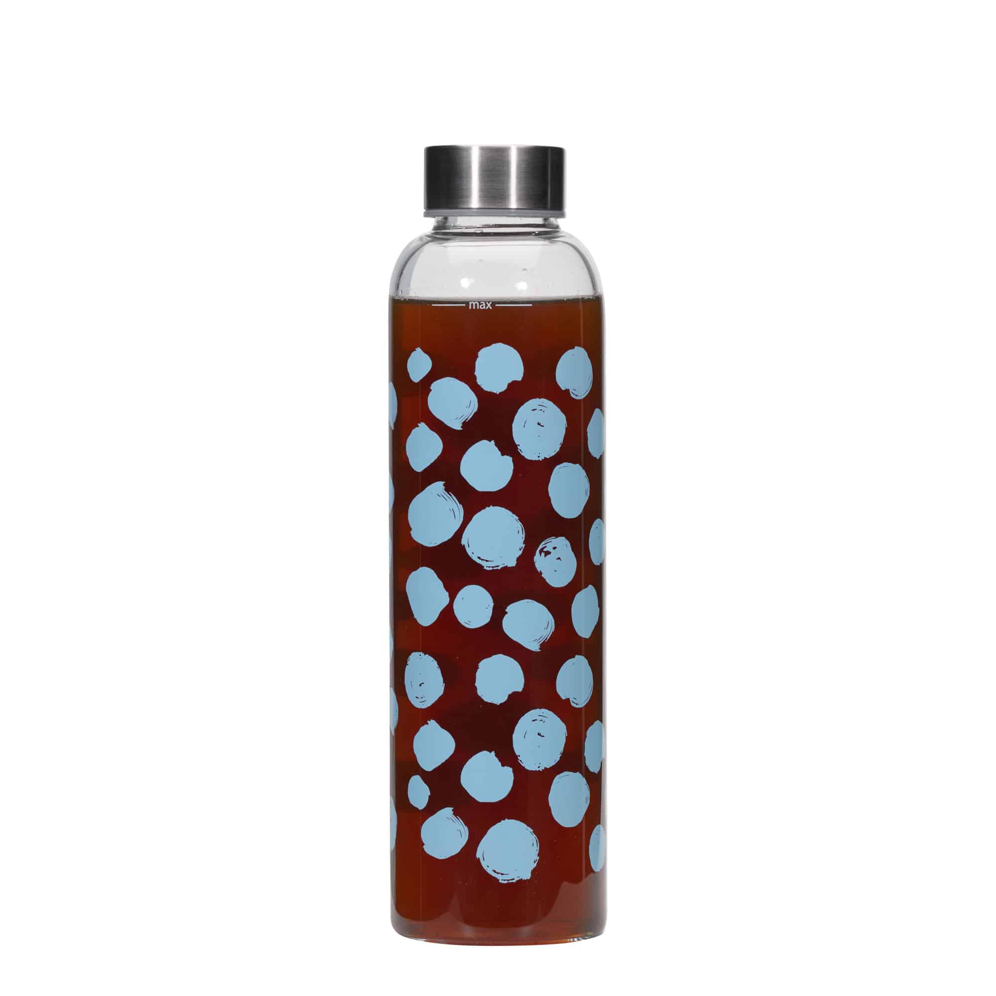 Lahev na pití 500 ml 'Perseus', motiv: modré puntíky, uzávěr: šroubovací uzávěr