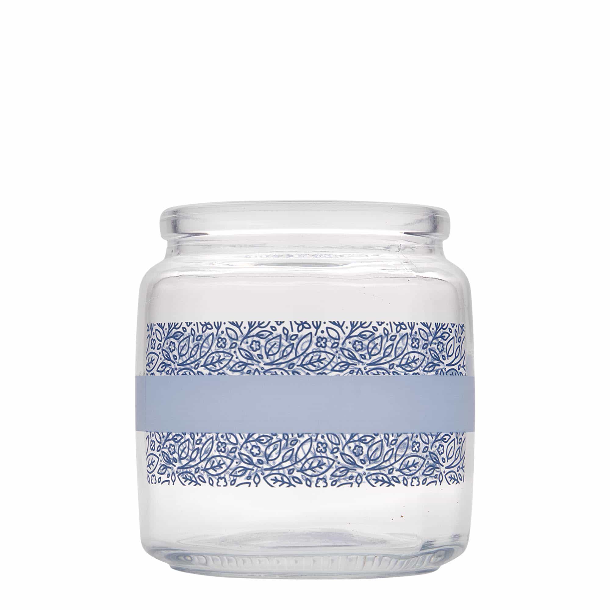 Sklenice s korkovým uzávěrem 750 ml 'Giara', motiv: Naturalmente blu, uzávěr: korek Sklenice s korkovým uzávěrem 750 ml 'Giara', motiv: Naturalmente blu, uzávěr: korek