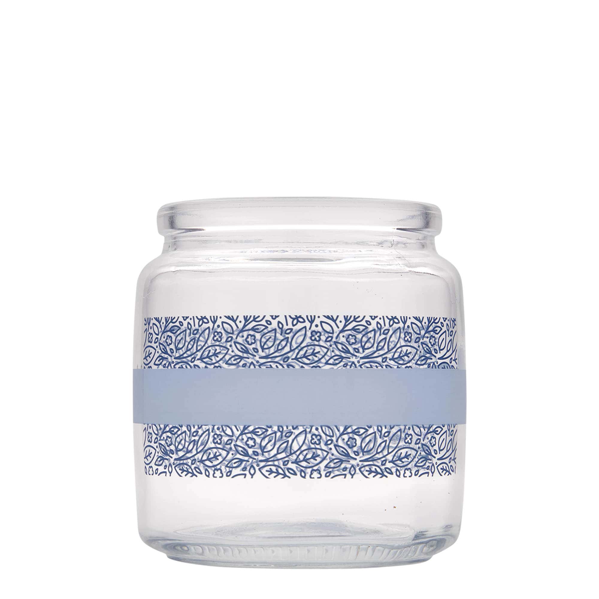 750 ml korková láhev „Giara“, motiv: Naturalmente blu, hrdlo: korek