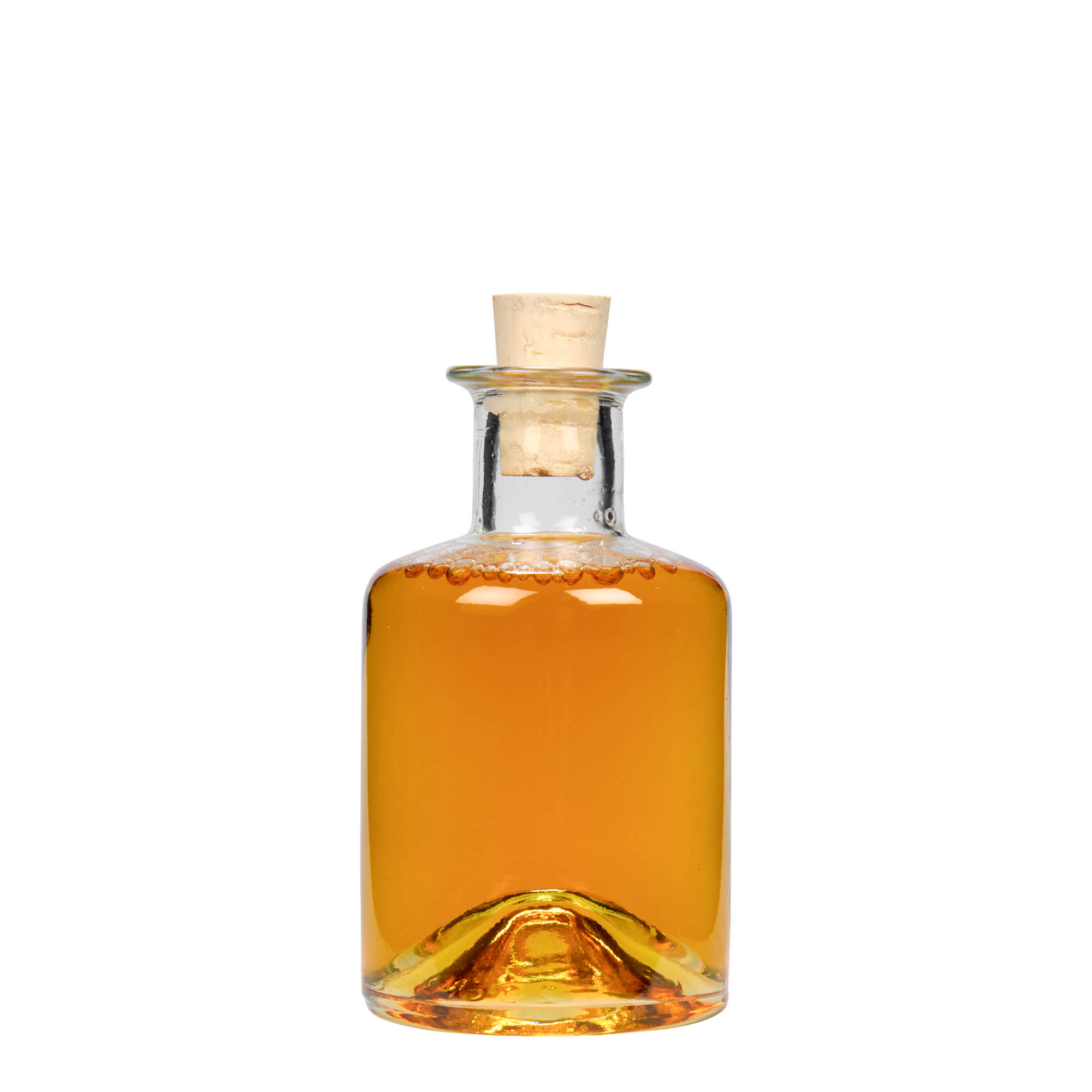 200 ml skleněná láhev lékárníka, hrdlo: korek