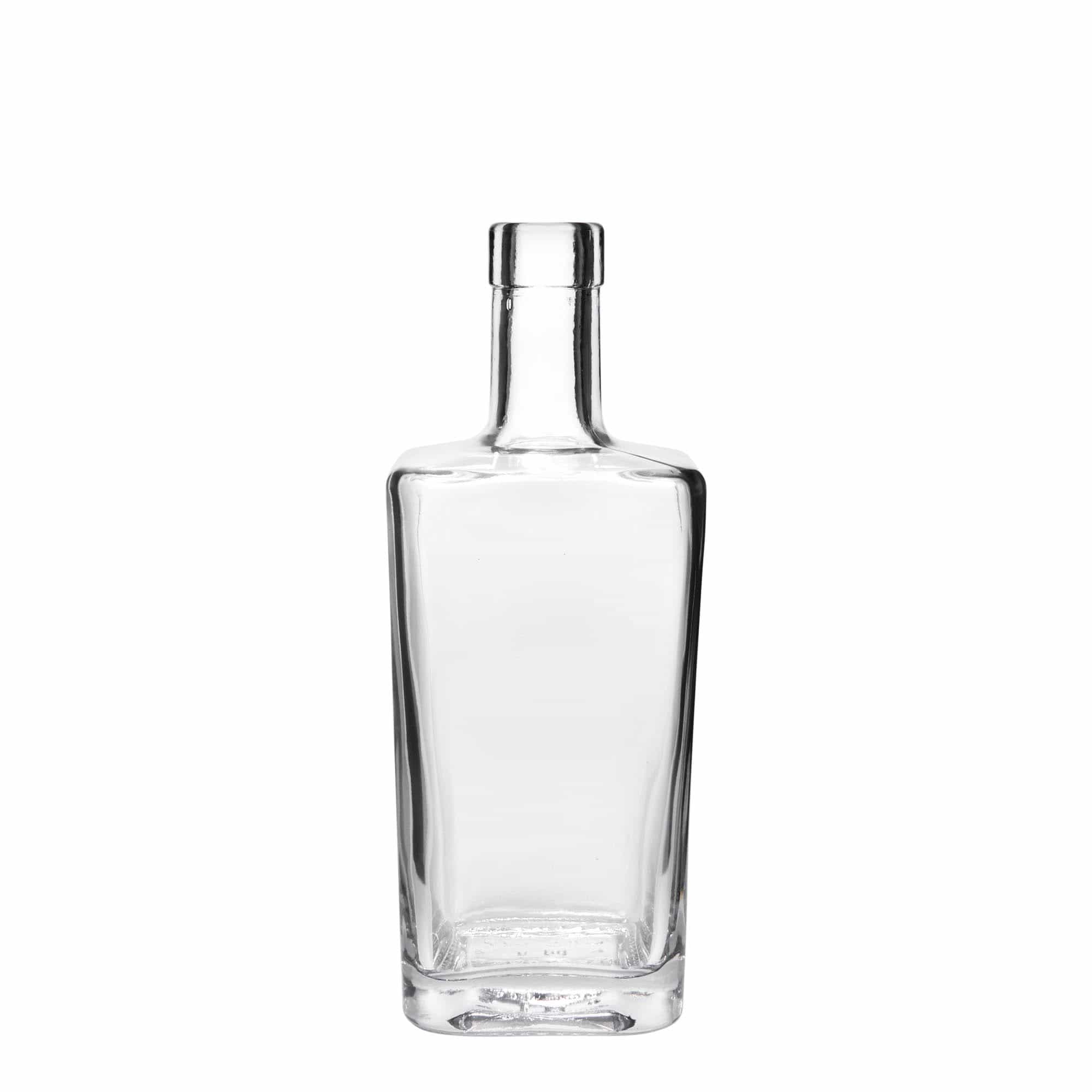 500 ml skleněná láhev 'Noel', čtvercová, hrdlo: korek