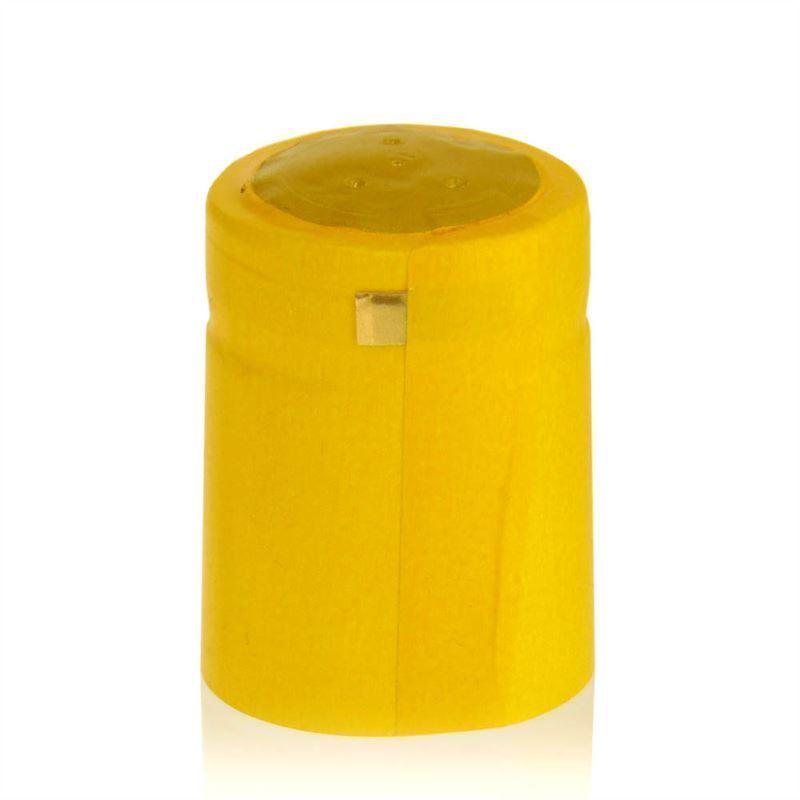 Smršťovací kapsle 32x41, plast PVC, žlutá