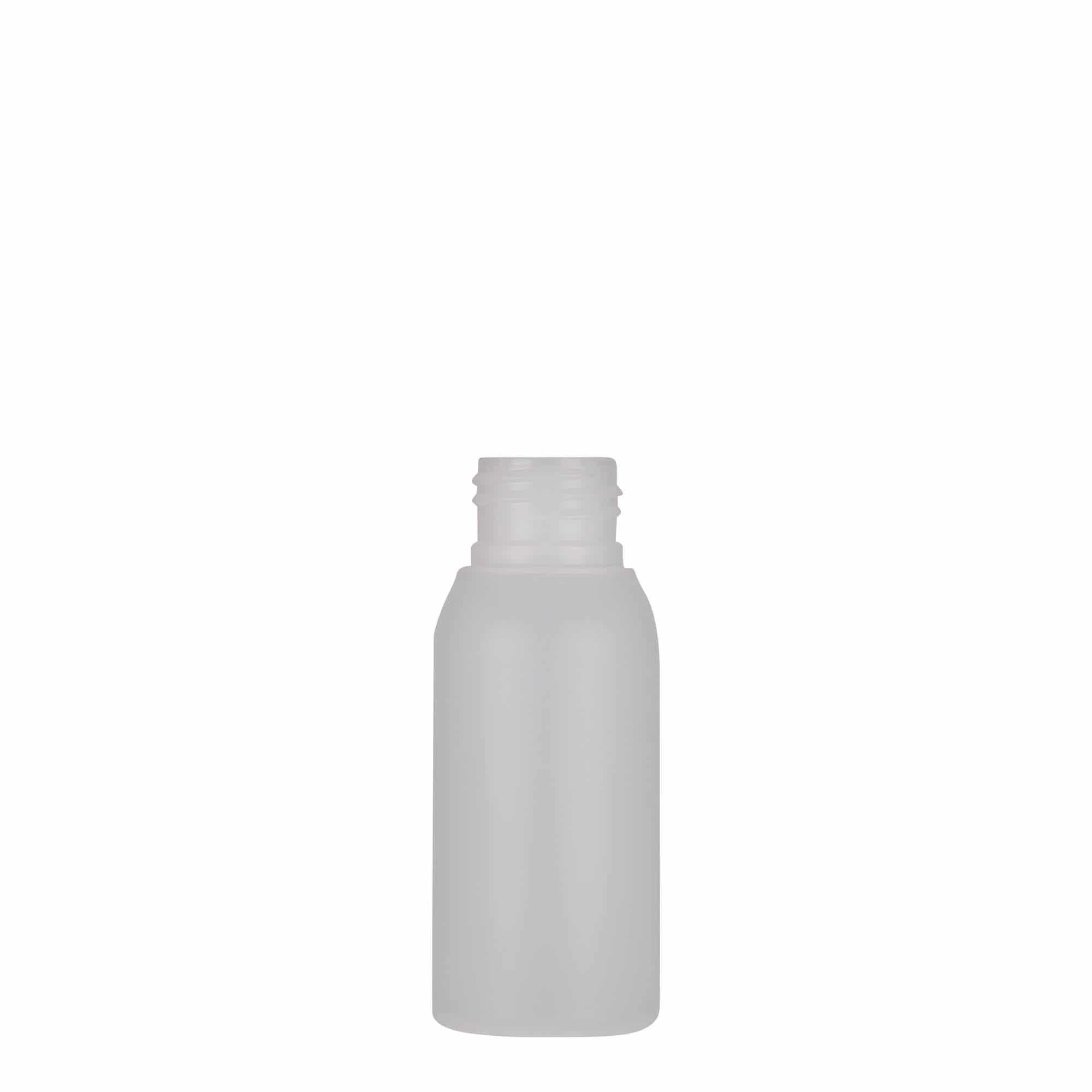 Plastová lahev 50 ml 'Tuffy', HDPE, přírodní, ústí: GPI 24/410
