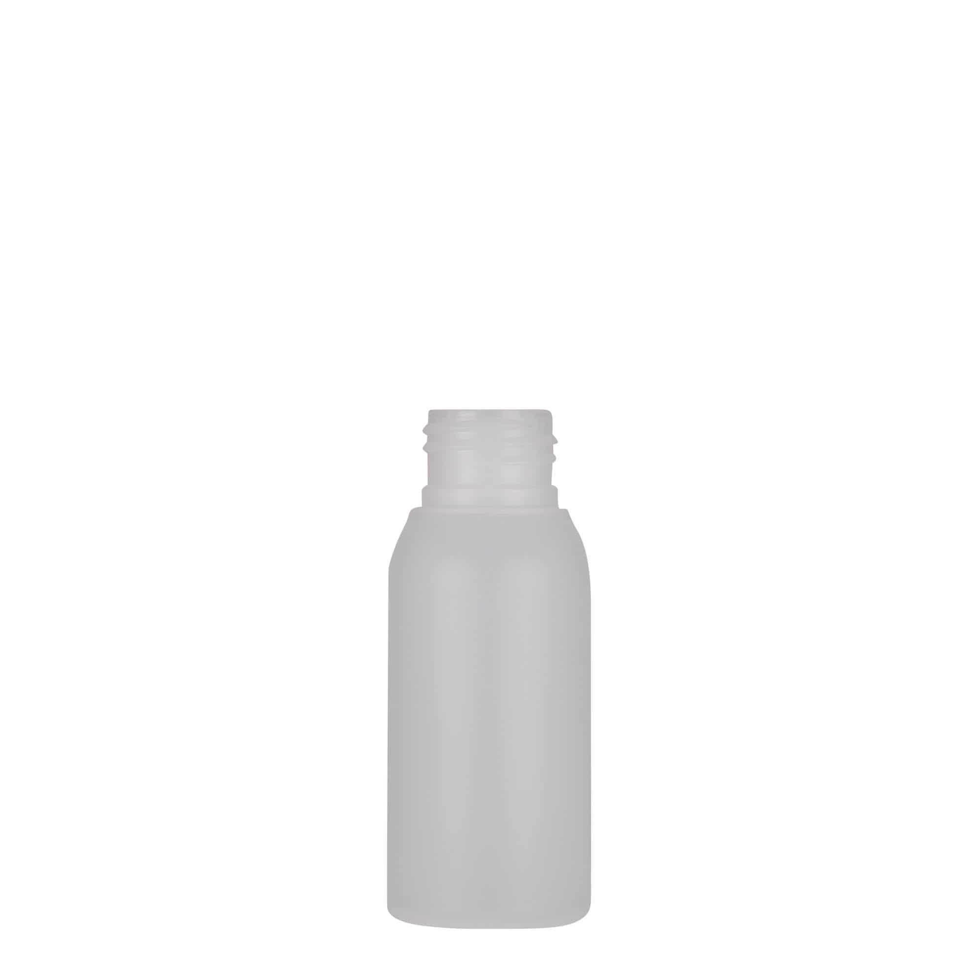 50 ml plastová lahvička 'Tuffy', HDPE, přírodní, hrdlo: 24/410