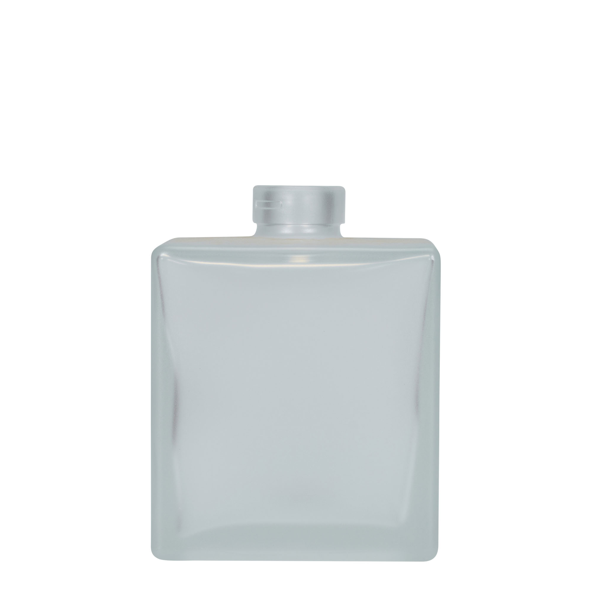 500 ml skleněná láhev 'Cube', čtvercová, matná, hrdlo: korek 500 ml skleněná láhev 'Cube', čtvercová, matná, hrdlo: korek