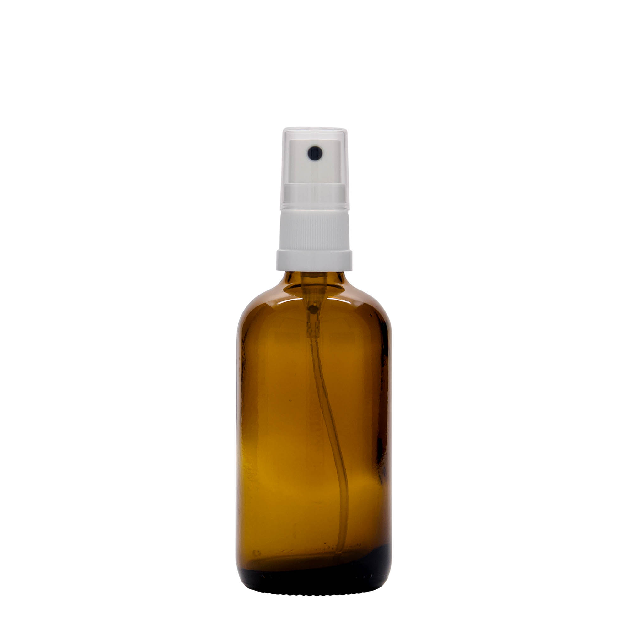 100 ml rozprašovací lahvička lékárenská, sklo, hnědá, hrdlo: DIN 18