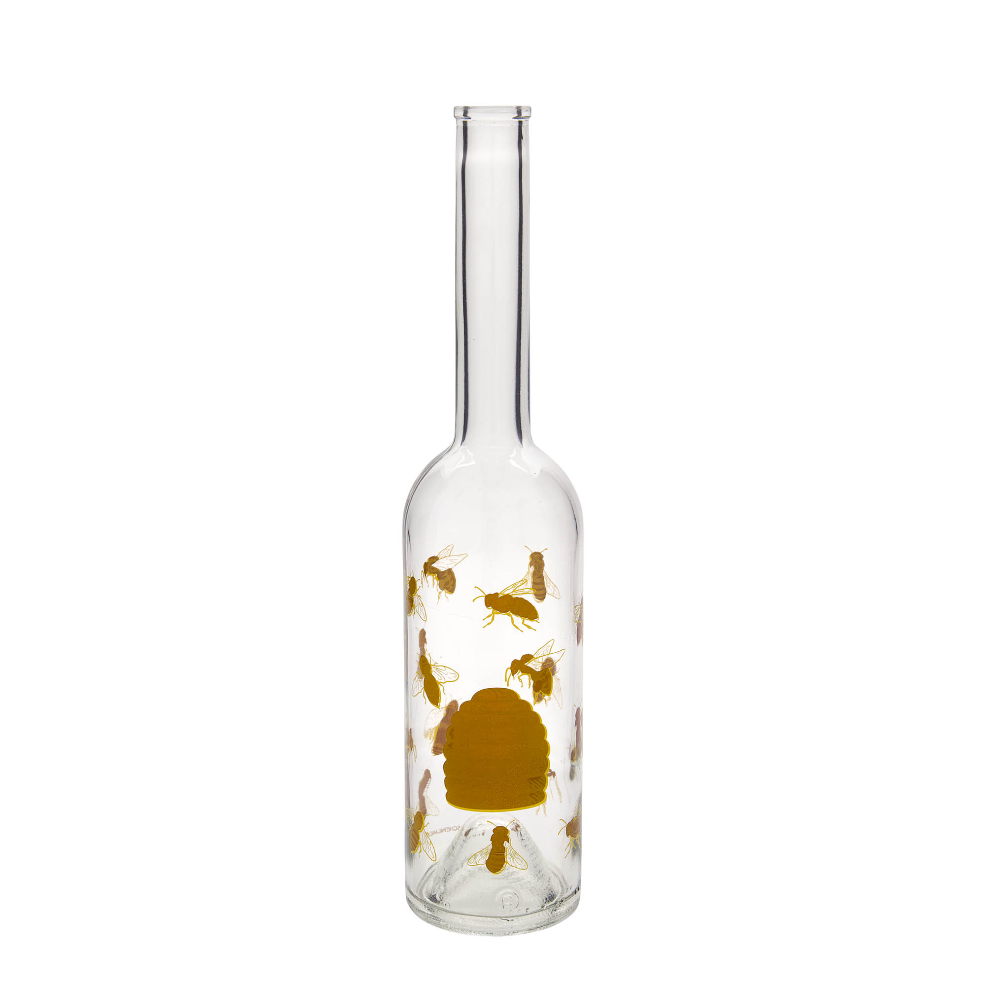 500 ml skleněná láhev 'Opera', motiv: včely, hrdlo: korek 500 ml skleněná láhev 'Opera', motiv: včely, hrdlo: korek