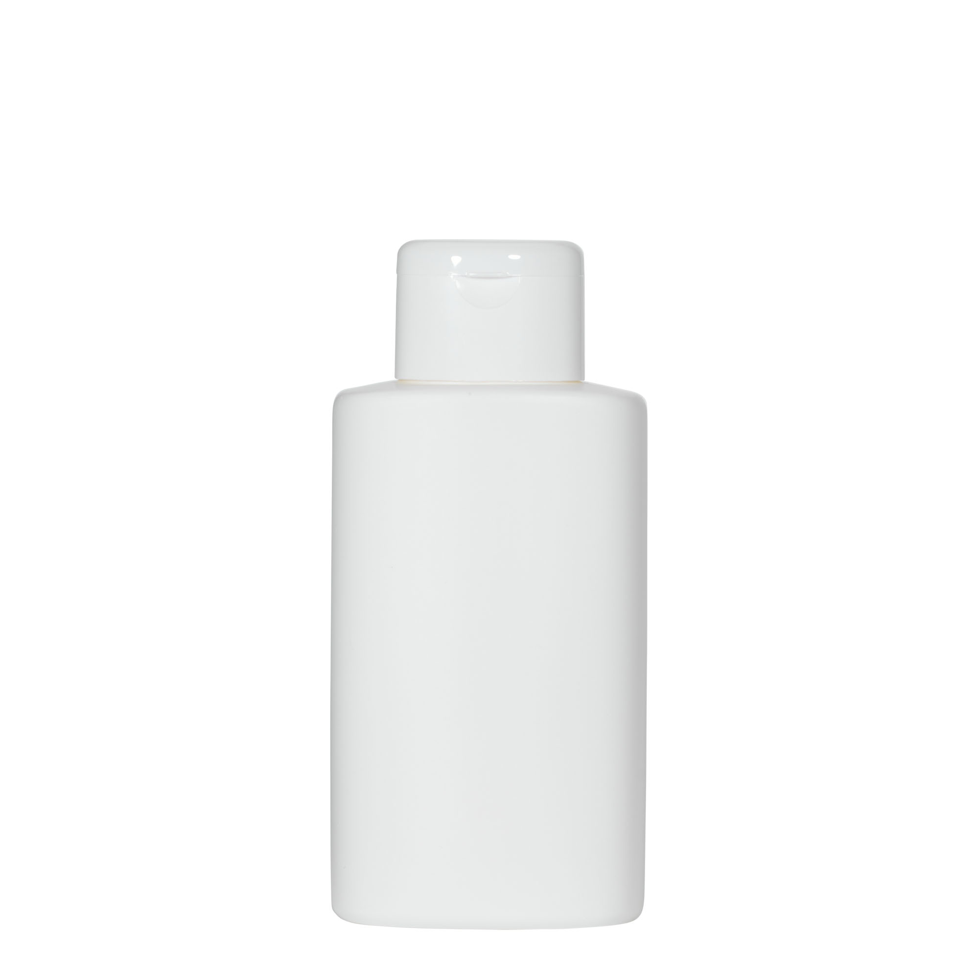 250 ml plastová láhev 'Indy', oválná, HDPE, bílá, hrdlo: závitové uzávěr