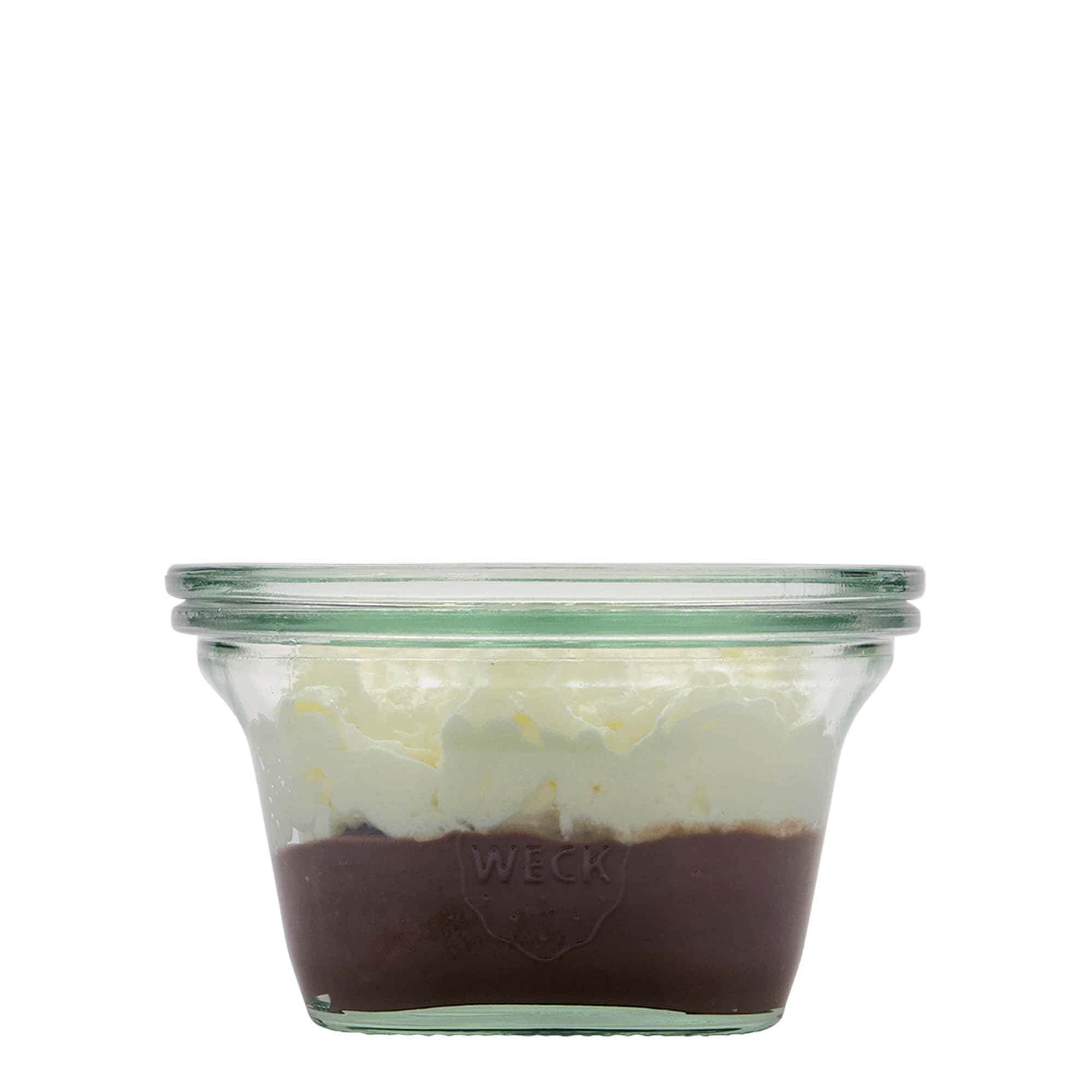 290 ml WECK Quadro sklenice, čtvercová, hrdlo: kulatý okraj