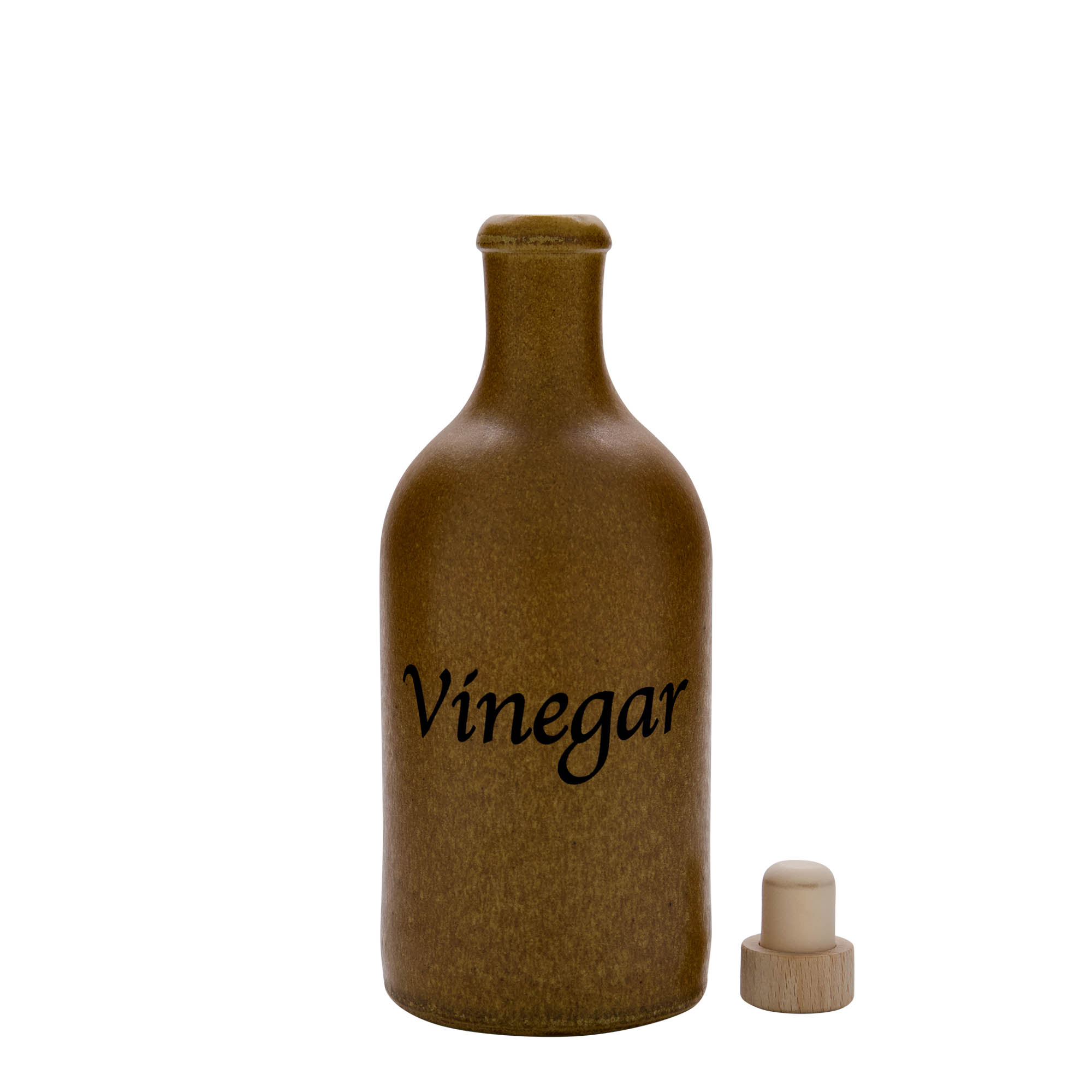 500 ml hliněný džbán, motiv: ocet, kamenina, hnědá-křišťálová, hrdlo: korek 500 ml hliněný džbán, motiv: ocet, kamenina, hnědá-křišťálová, hrdlo: korek