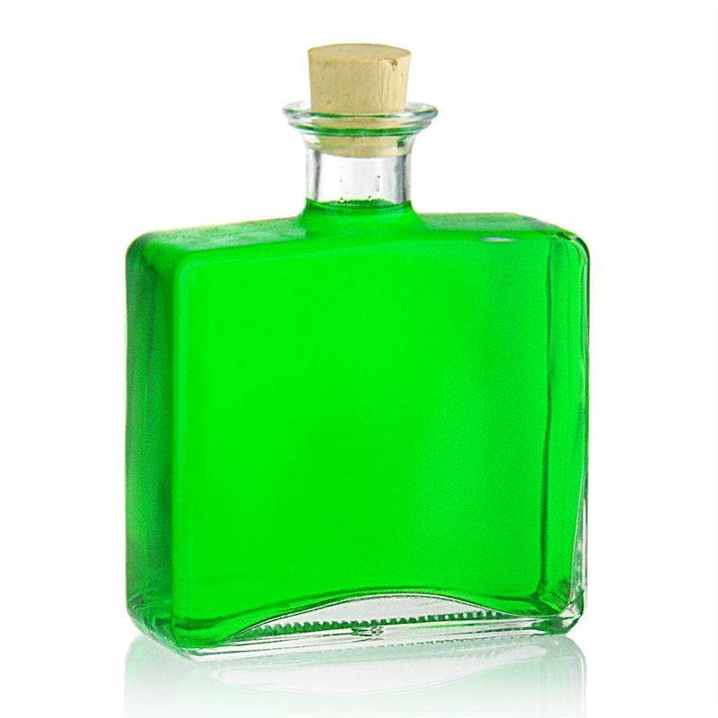 500 ml skleněná láhev 'Julia', obdélníková, hrdlo: korek 500 ml skleněná láhev 'Julia', obdélníková, hrdlo: korek