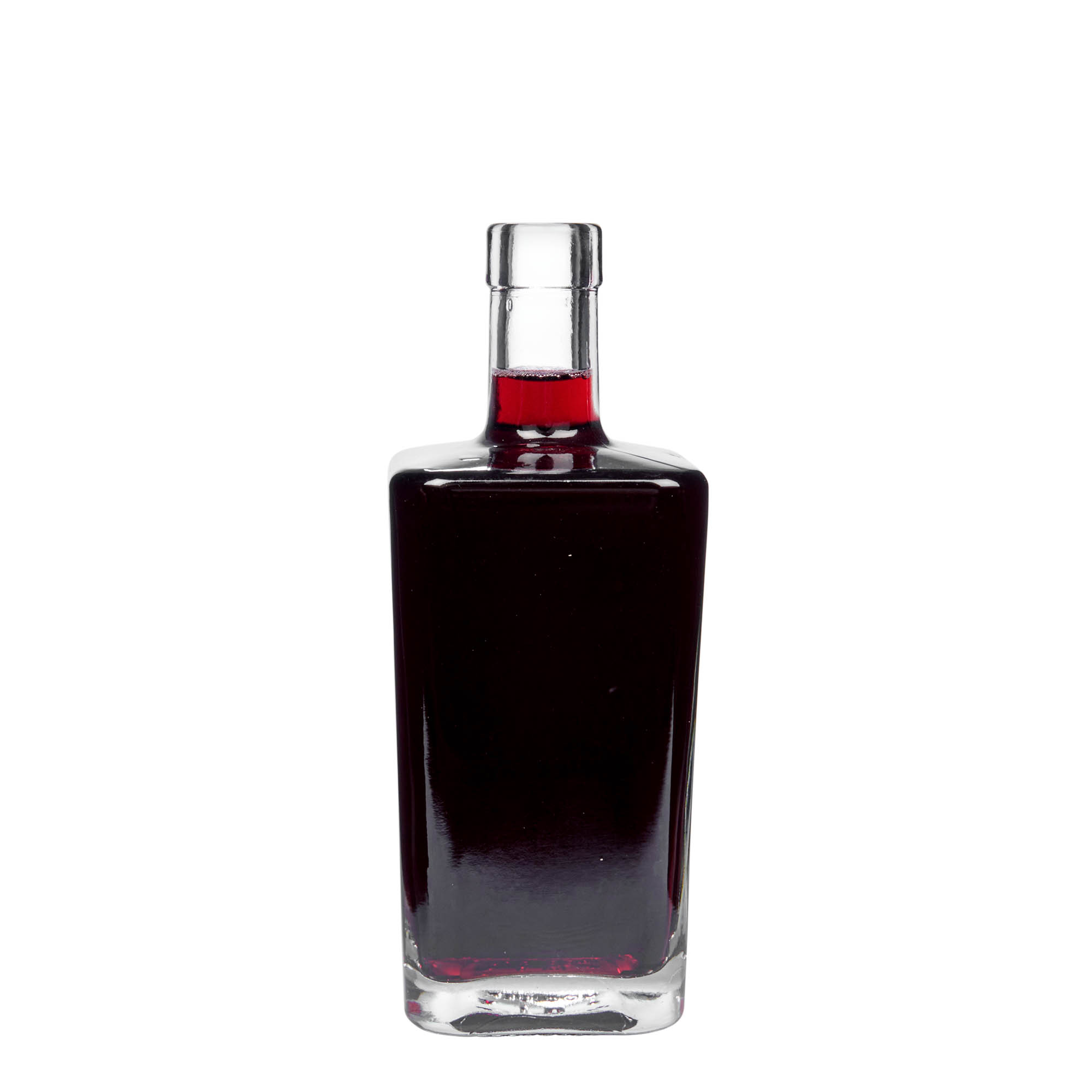 500 ml skleněná láhev 'Noel', čtvercová, hrdlo: korek