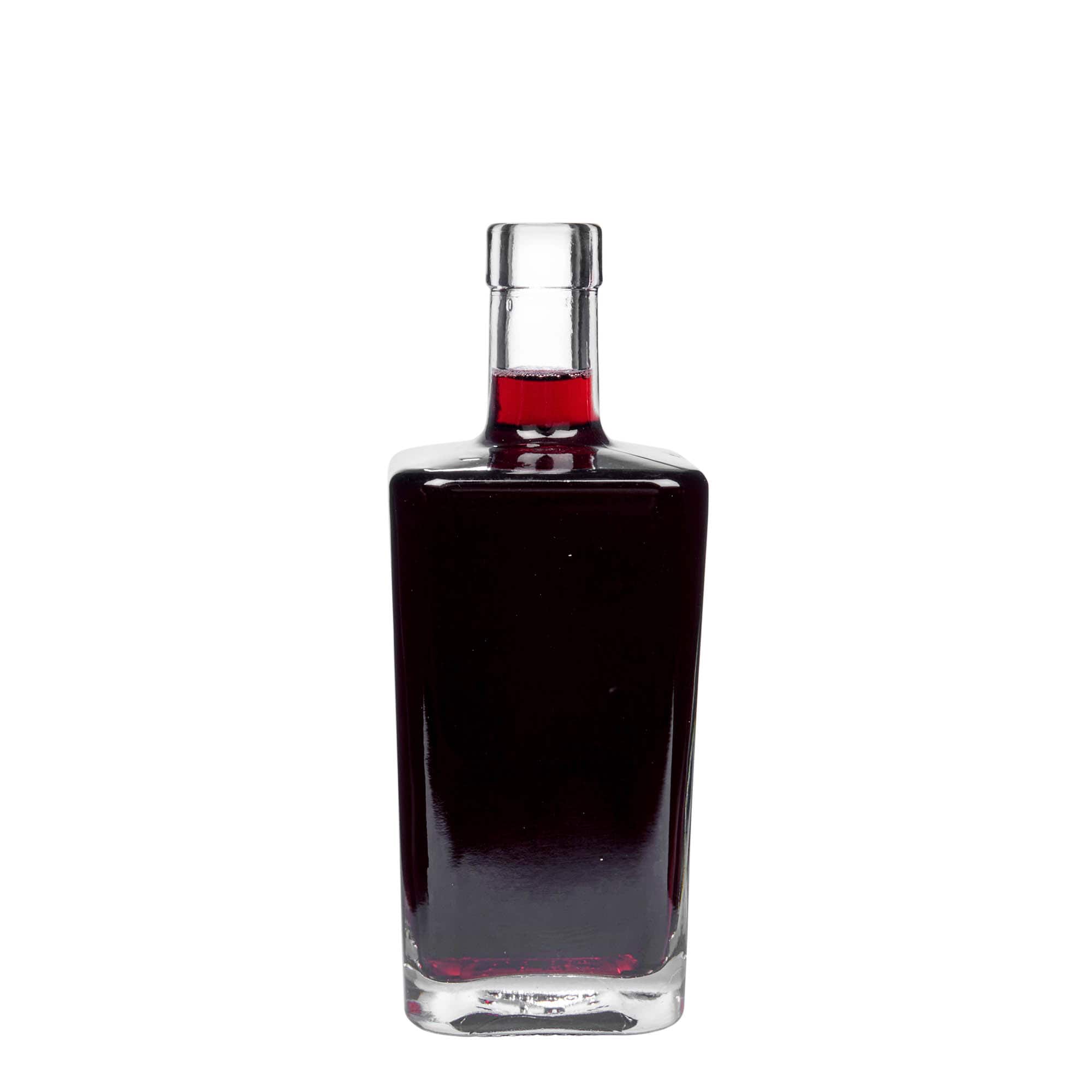 500 ml skleněná láhev 'Noel', čtvercová, hrdlo: korek
