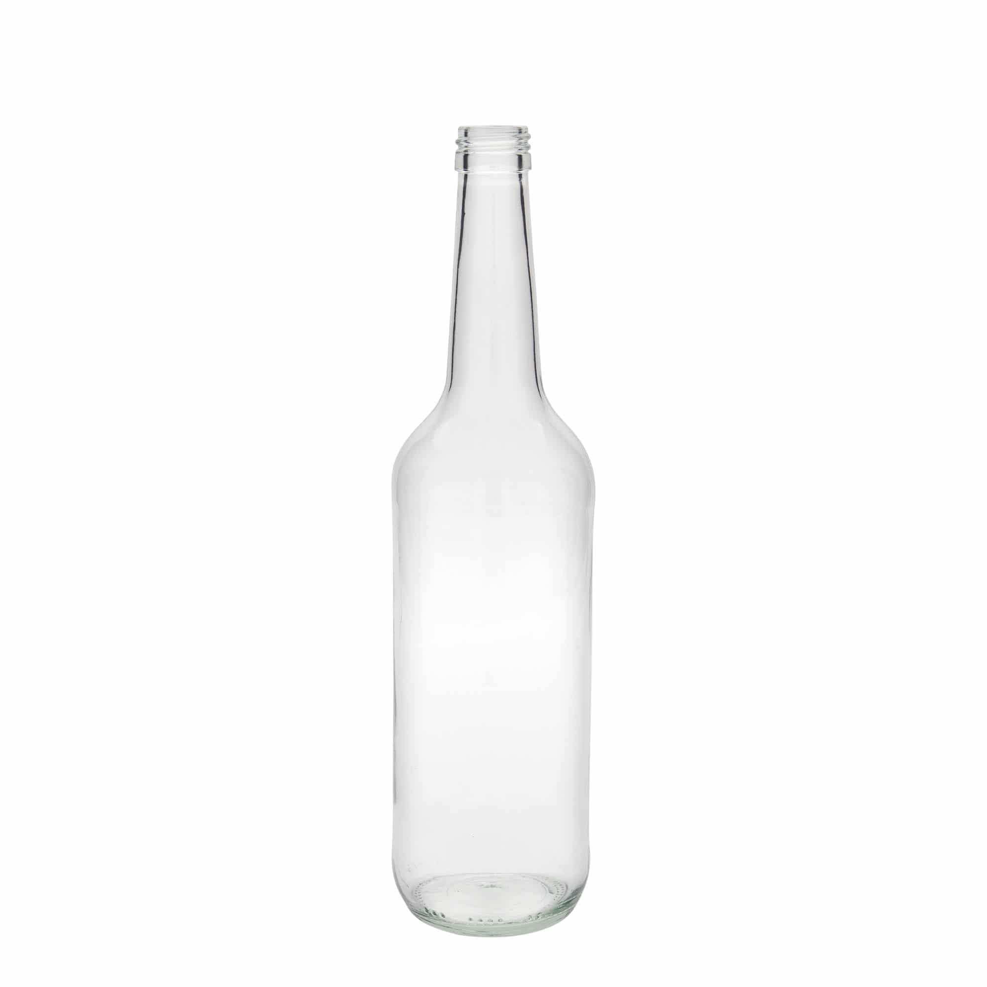 Skleněná lahev 700 ml rovné hrdlo, uzávěr: PP 28