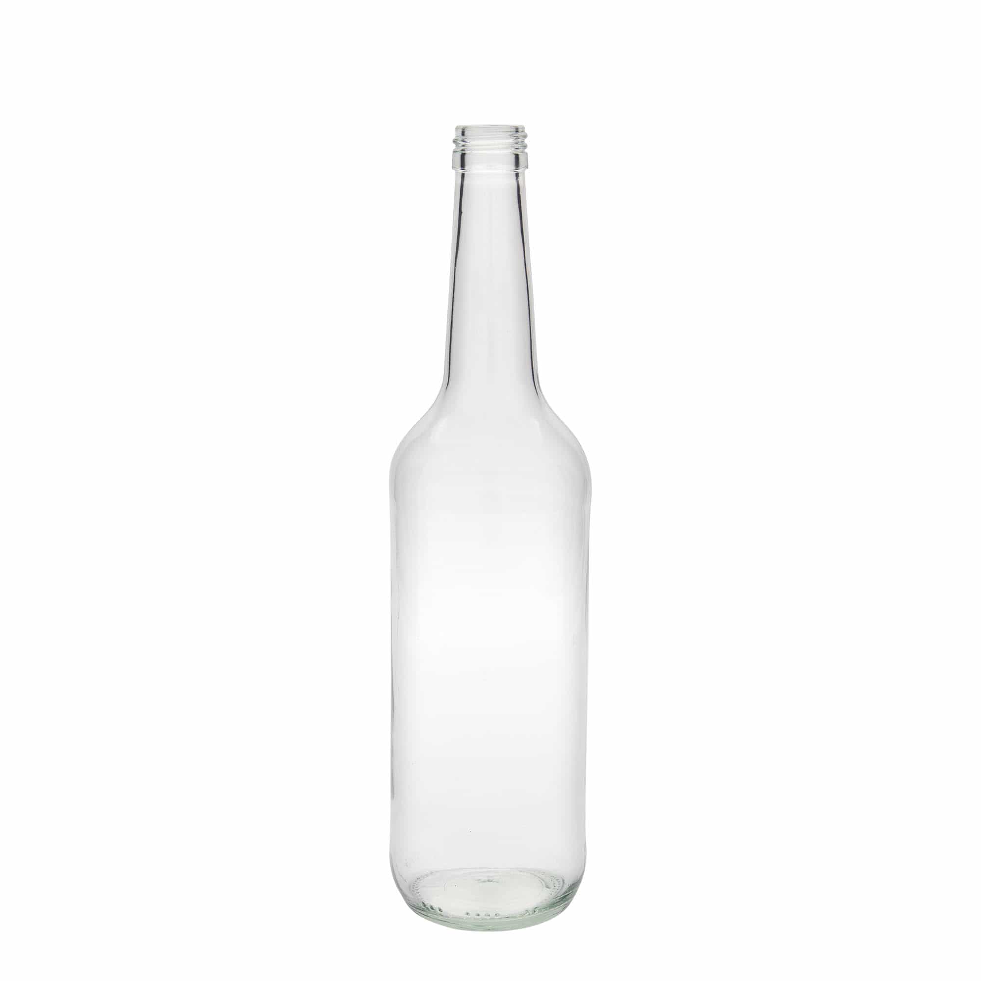 700 ml skleněná láhev s přímým hrdlem, hrdlo: PP 28