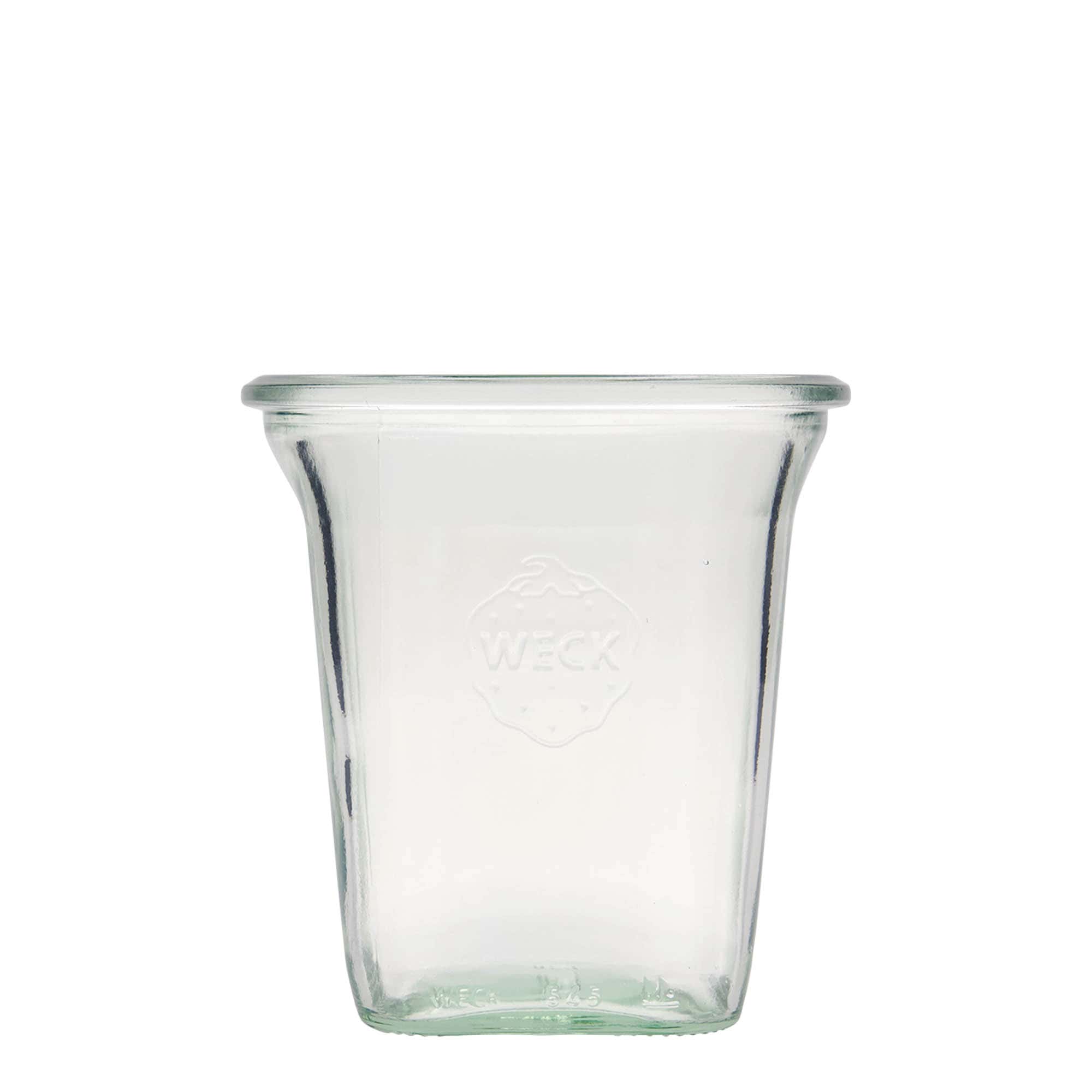 Sklenice WECK Quadro 545 ml, čtvercová, uzávěr: kulatý okraj