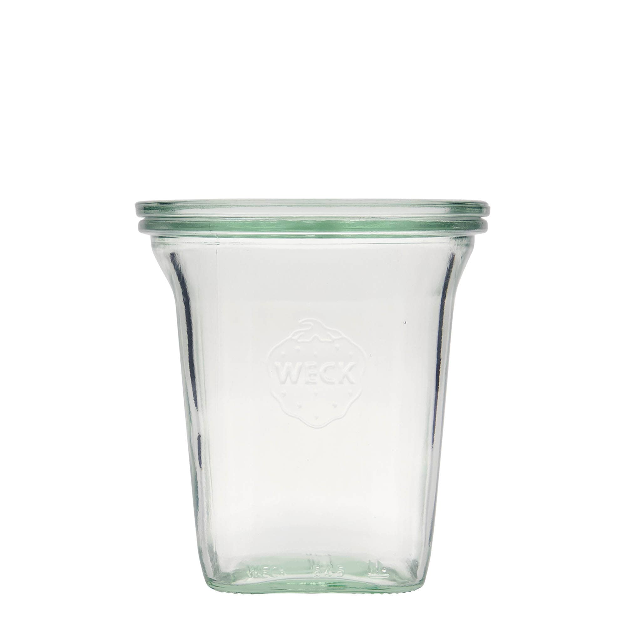 545 ml WECK Quadroglas, čtvercové, hrdlo: kulatý okraj