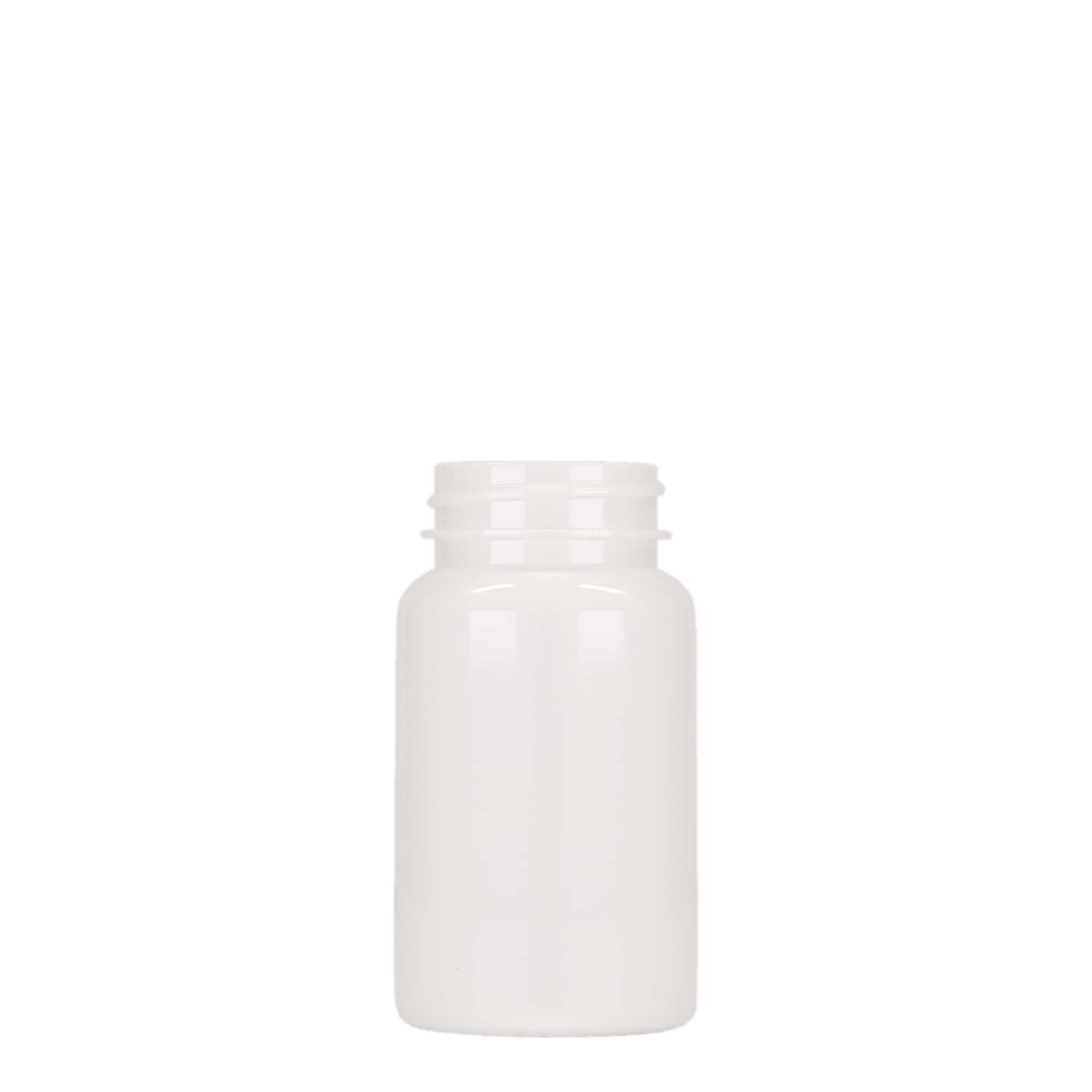100 ml PET lahvička, plast, bílá, hrdlo: 38/400