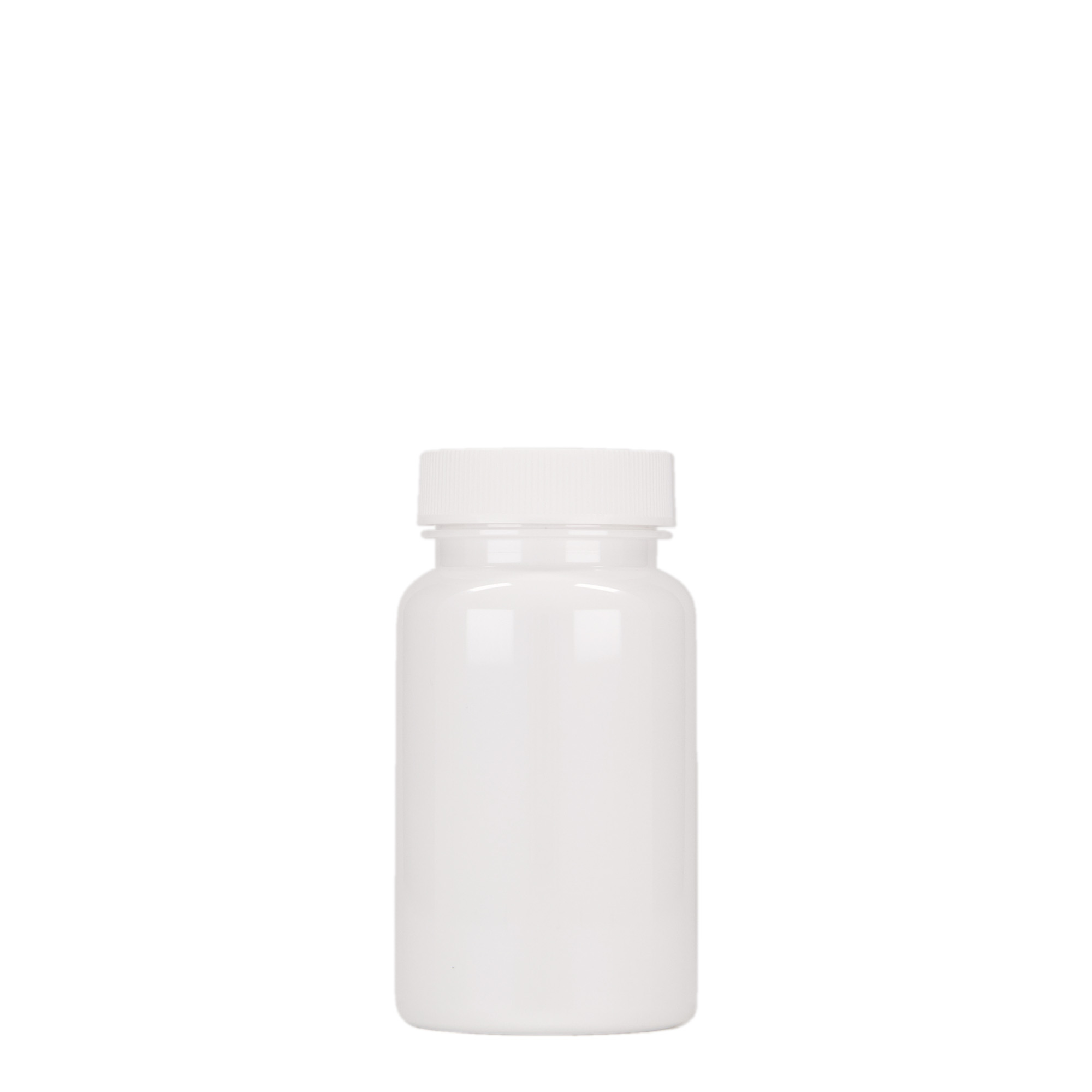 PET dóza 100 ml, plast, bílá, uzávěr: 38/400