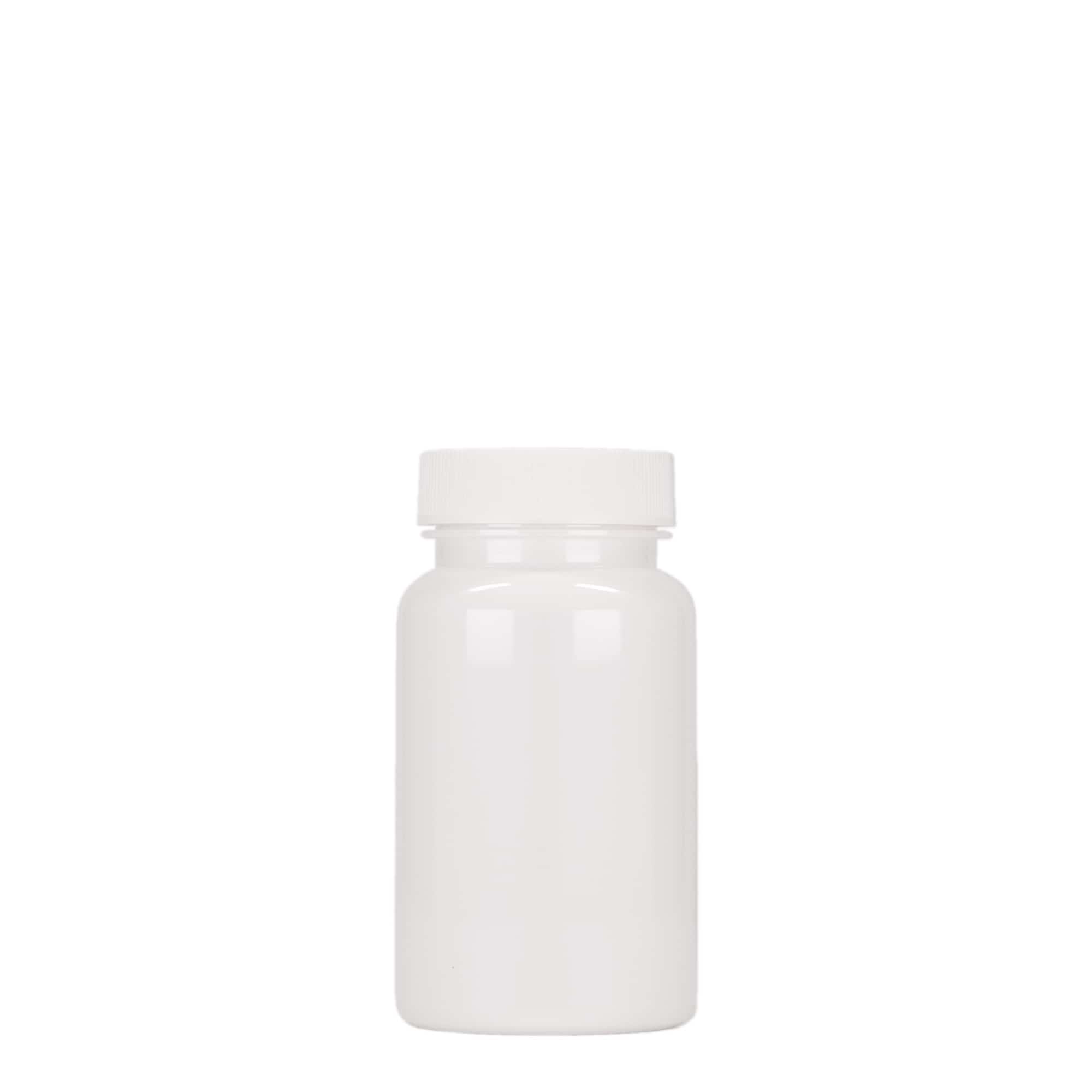 100 ml PET lahvička, plast, bílá, hrdlo: 38/400