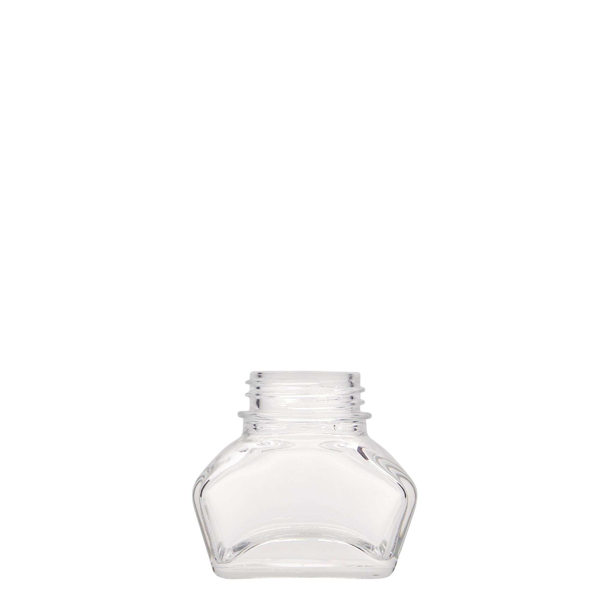 30 ml inkoustová lahvička, obdélníková, hrdlo: šroubovací uzávěr